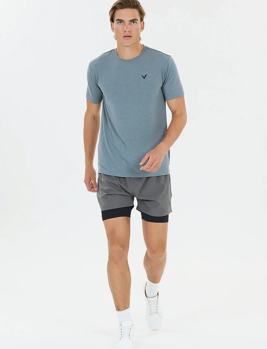 Virtus - Zayne V2 M 2-in-1 Shorts - träningsshorts - turbulence - 5