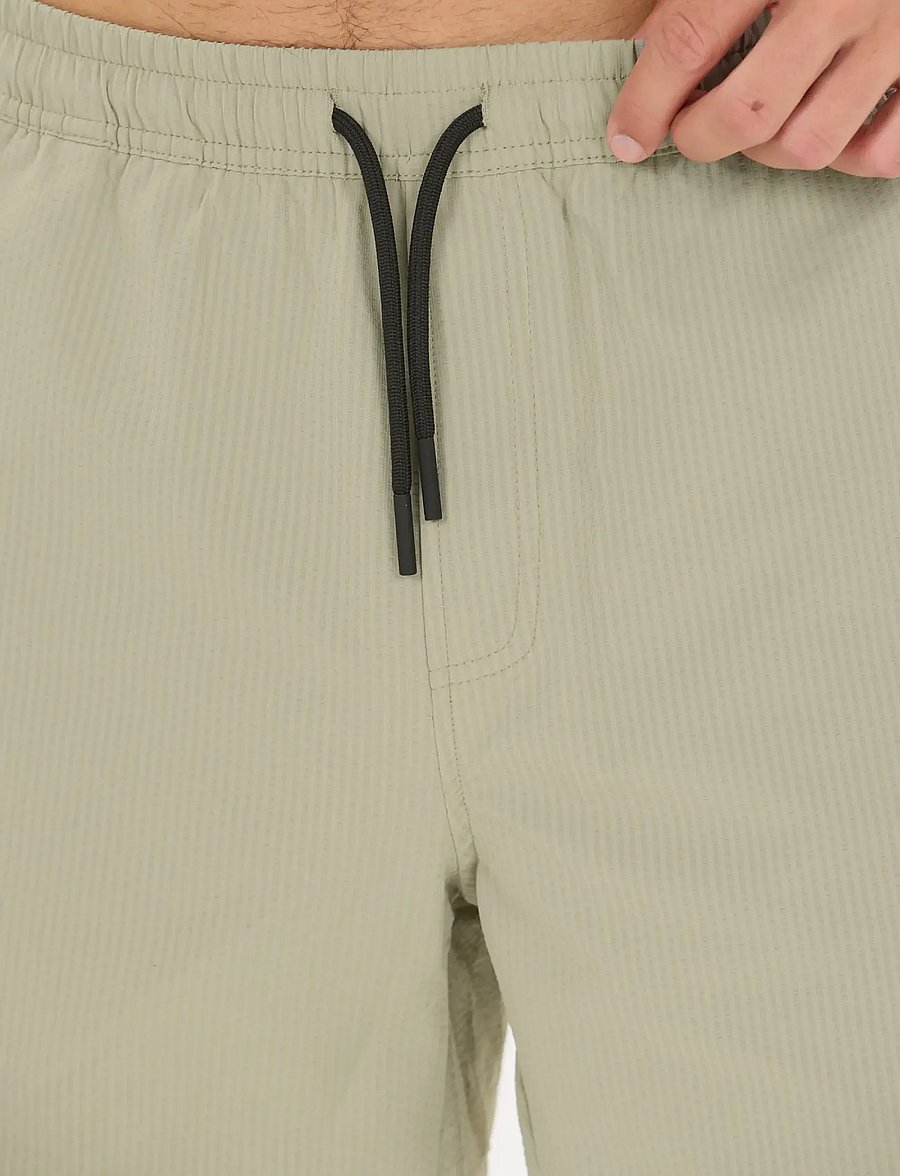 Virtus - Kansae M Seersucker Swim Shorts - shorts de bain - dried sage - 3