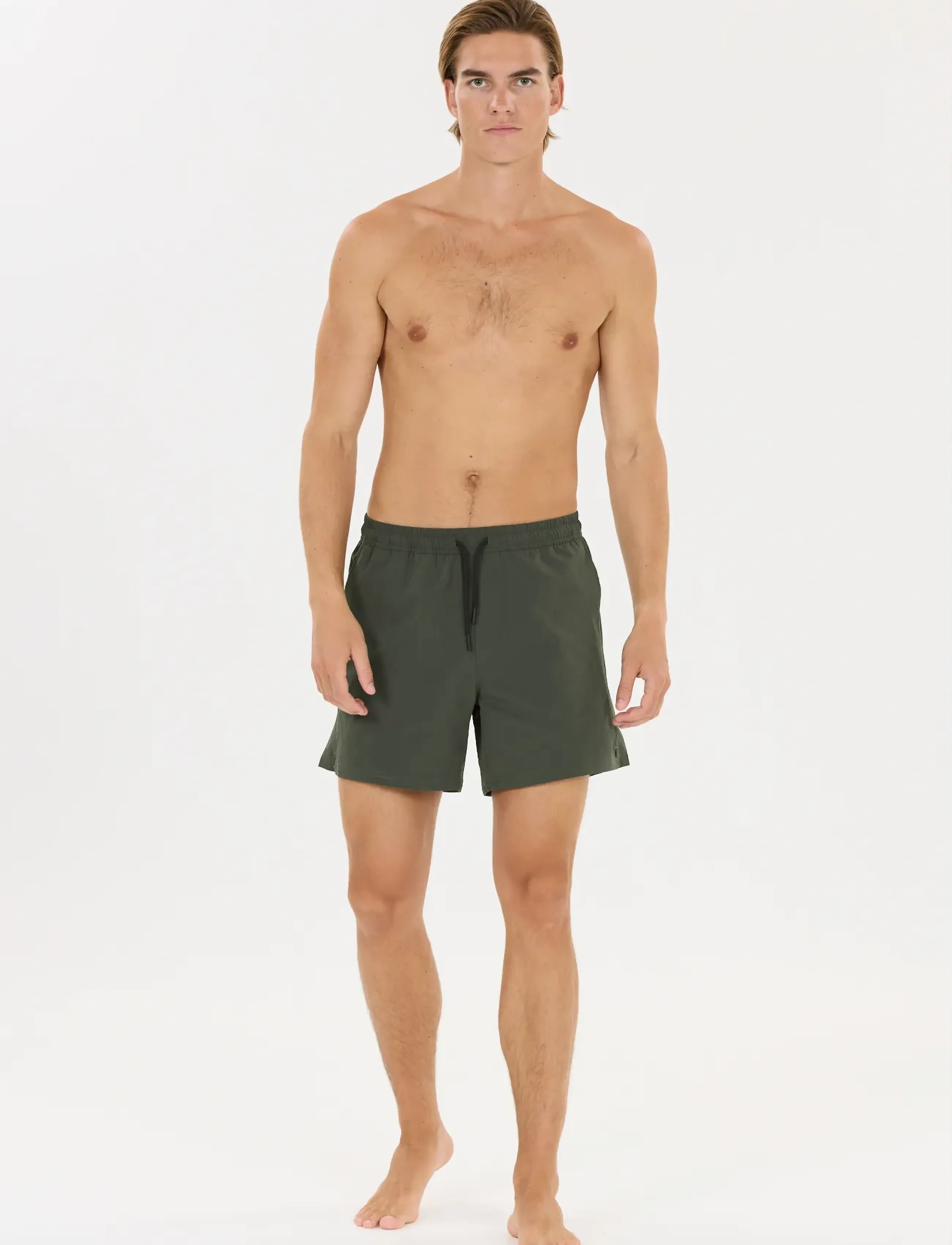 Virtus - Kansae M Seersucker Swim Shorts - badehosen - pine - 4