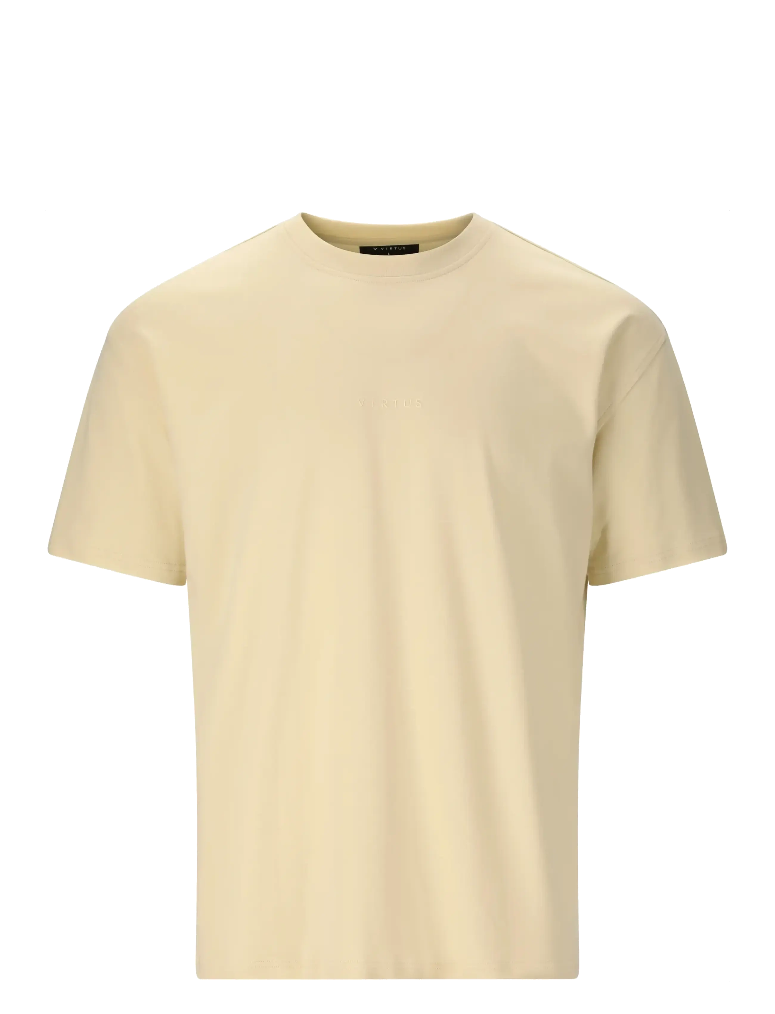 VIRTUS Roake V2 M Ss Tee Cream - S - Herren