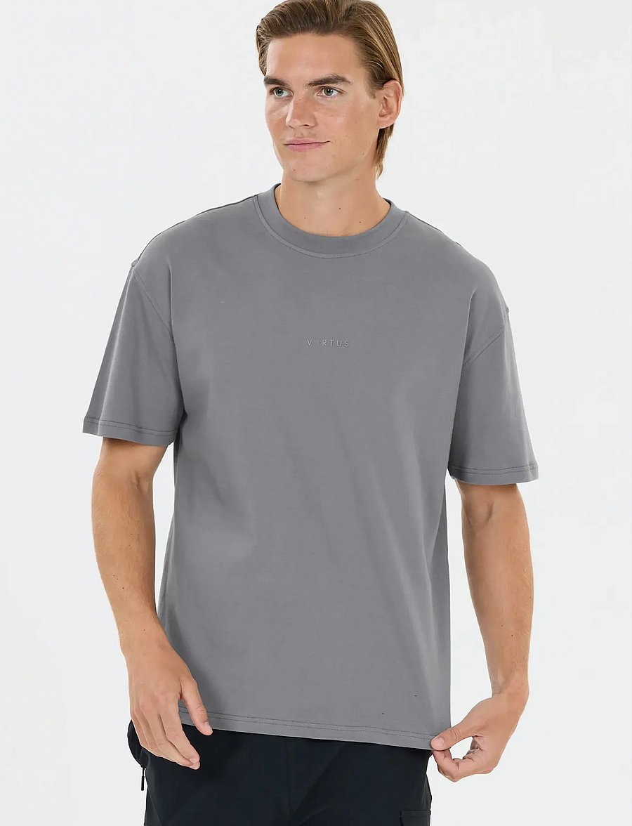 Virtus - Roake V2 M SS Tee - tops & t-shirts - lagune gray - 5