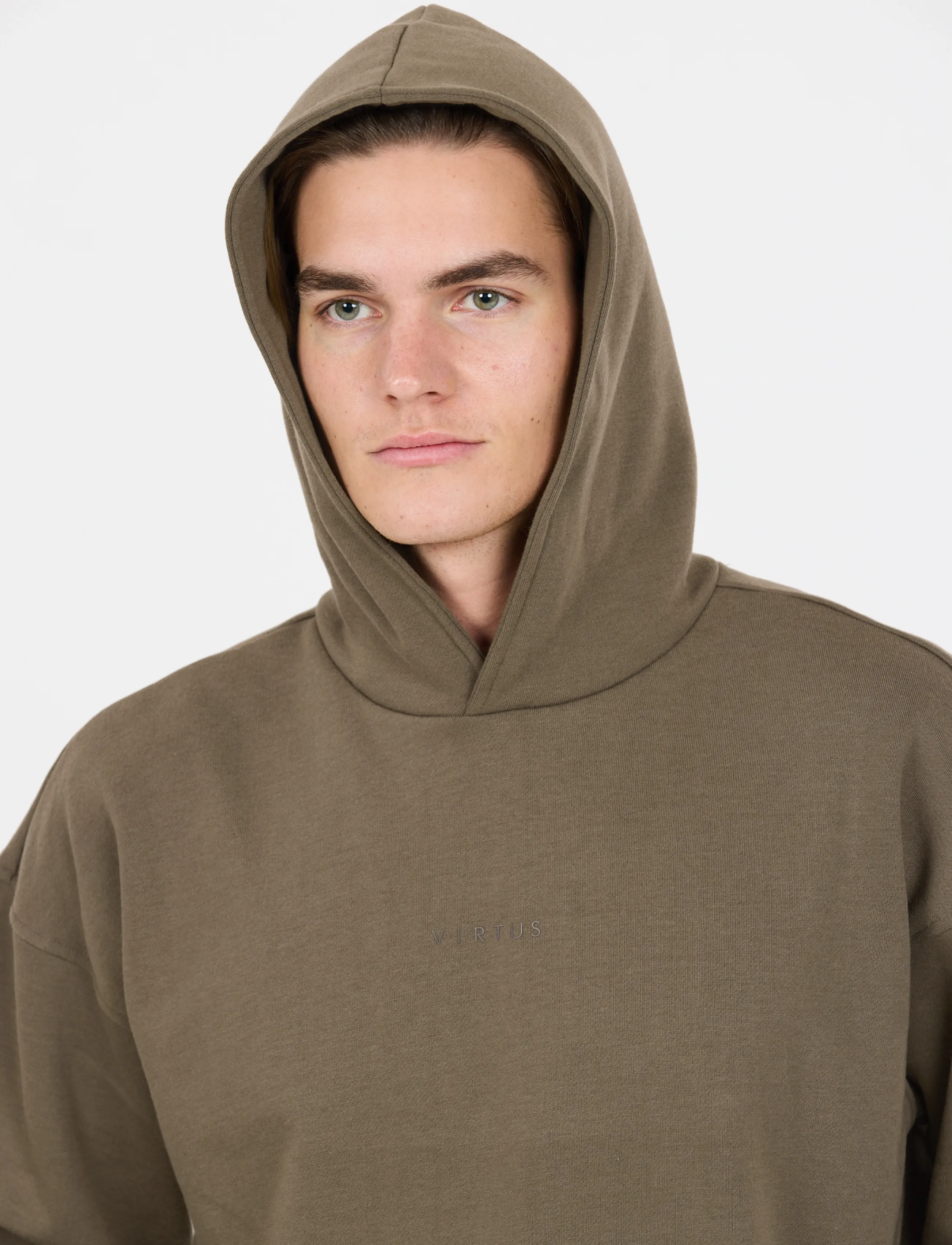 Virtus Kayce V2 M Hoody - Sweatshirts - CROCODILE / khaki/green