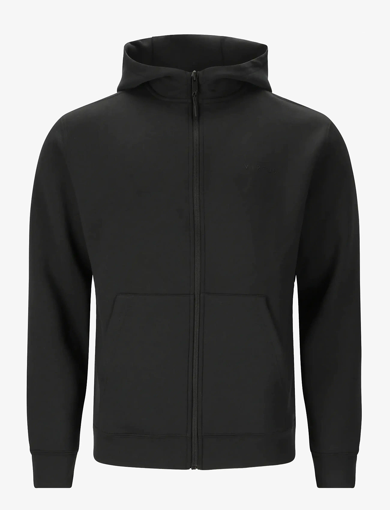 Virtus - Taro V2 M Technical Full-Zip Hoody - huvtröjor - black - 1