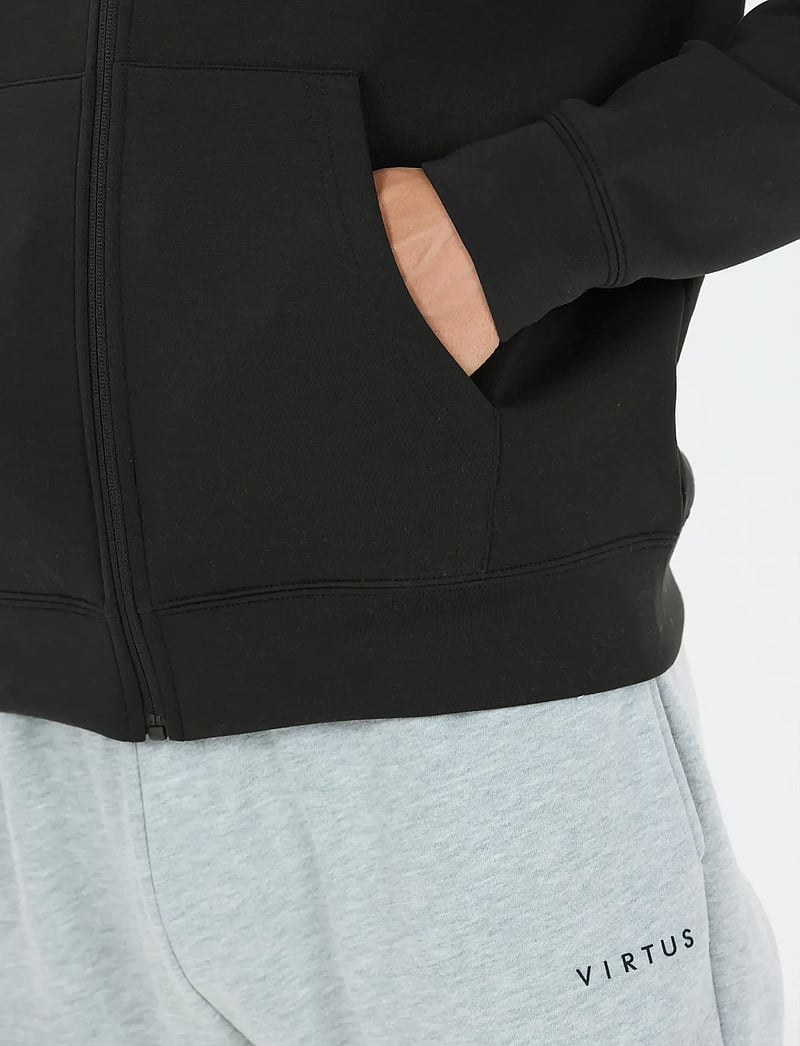 Virtus - Taro V2 M Technical Full-Zip Hoody - huvtröjor - black - 3