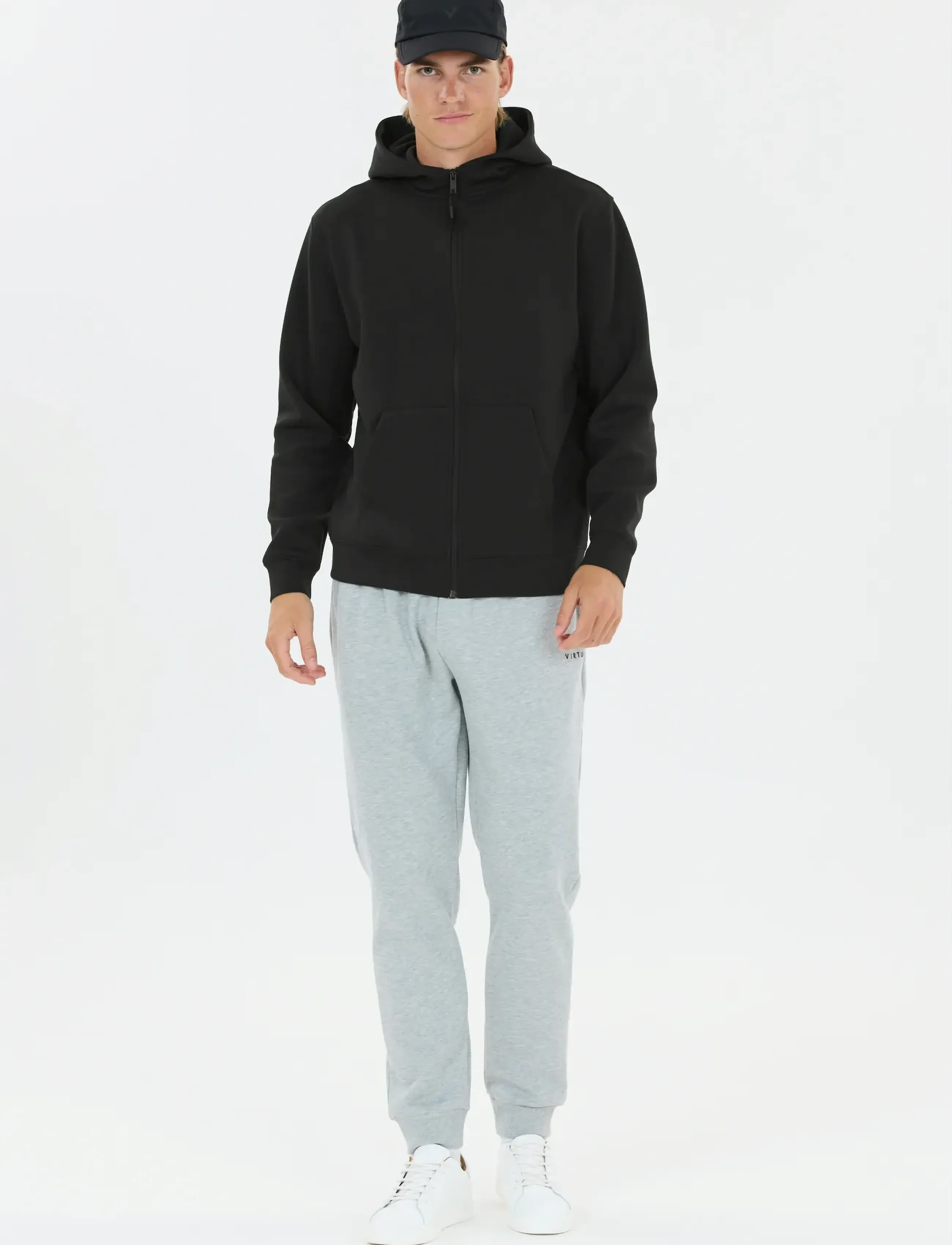 Virtus - Taro V2 M Technical Full-Zip Hoody - tops - black - 5