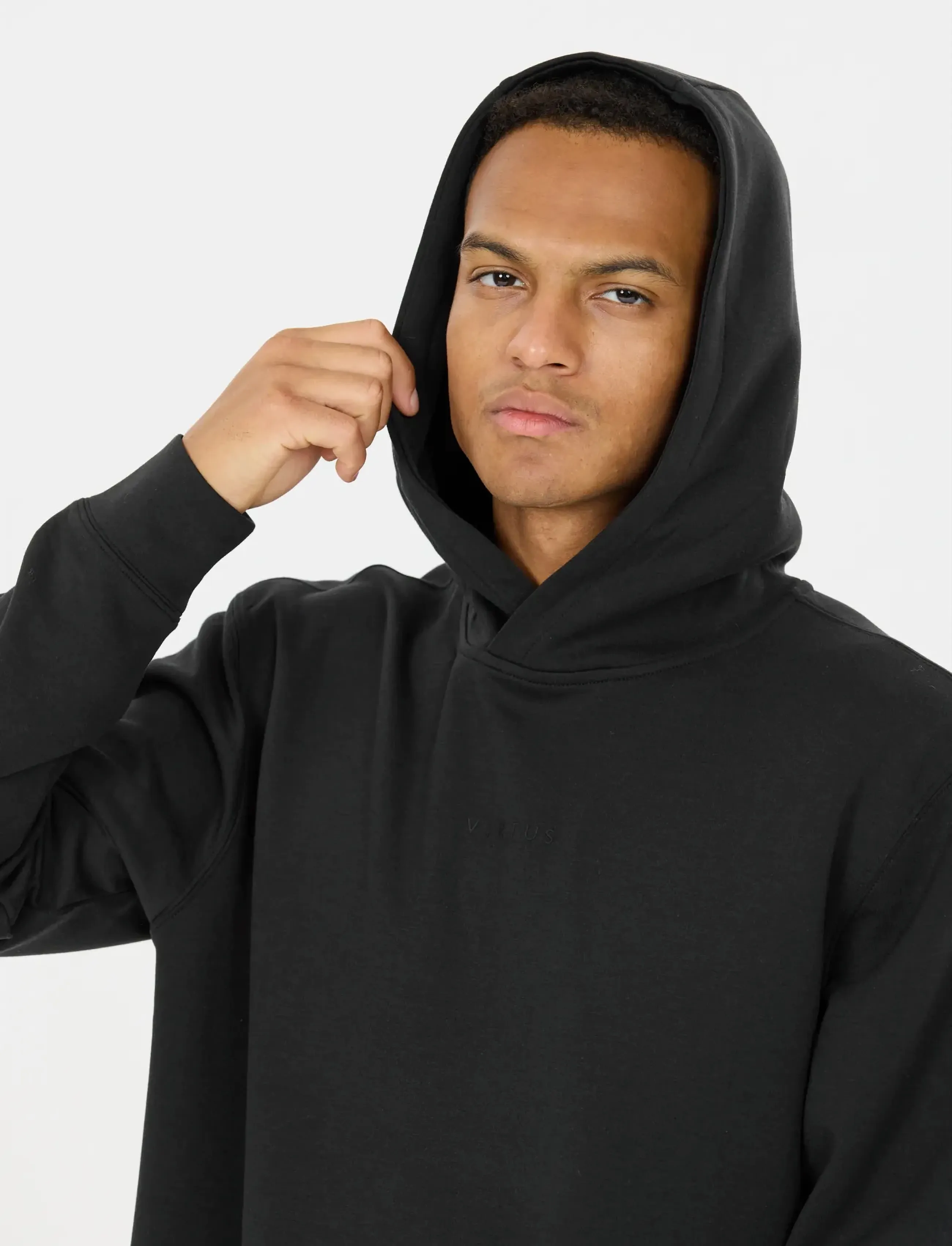 Virtus - Taro V2 M Technical Hoody - huvtröjor - black - 2