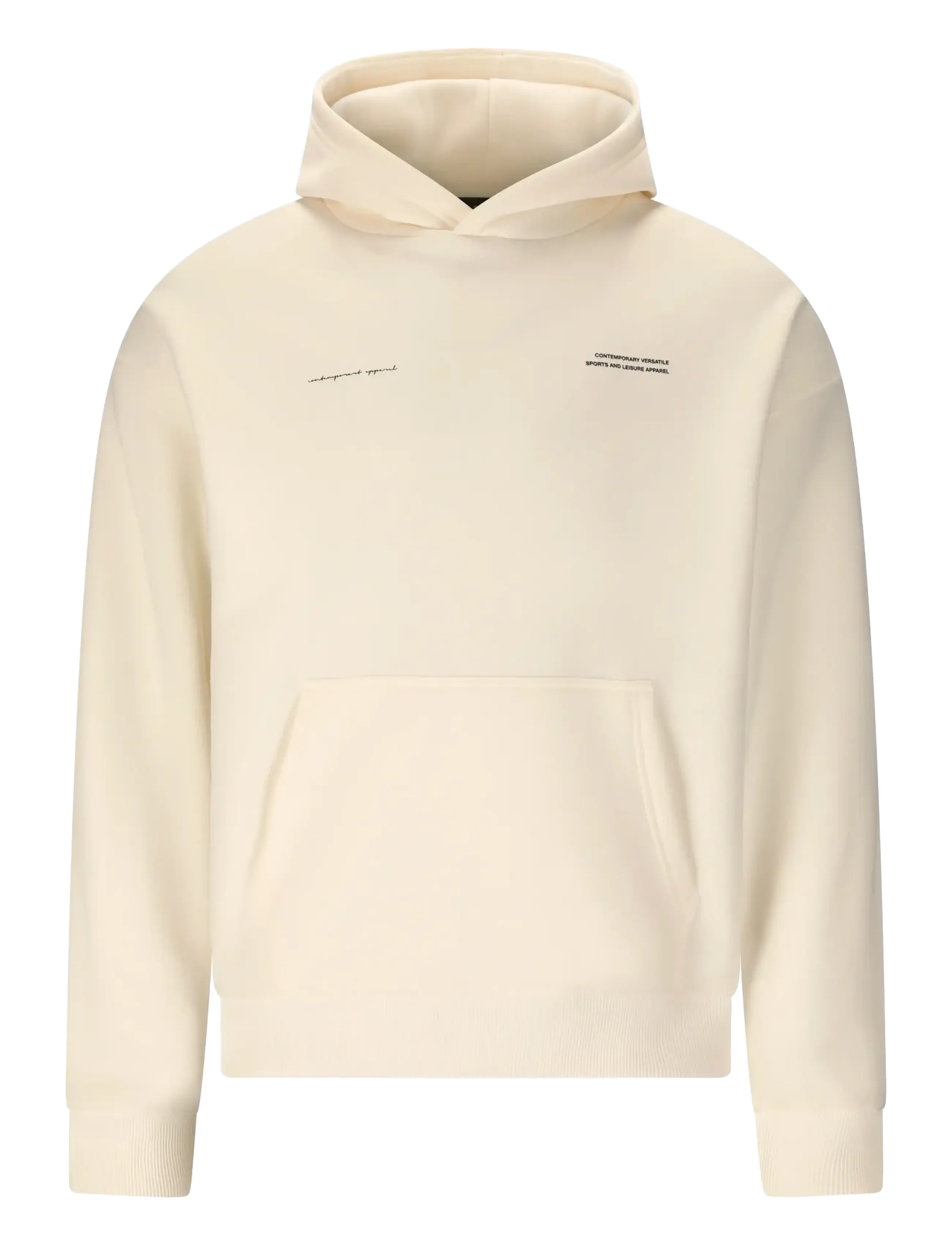 Virtus Brody M Graphic Hoody - Clothing - EGRET / cream