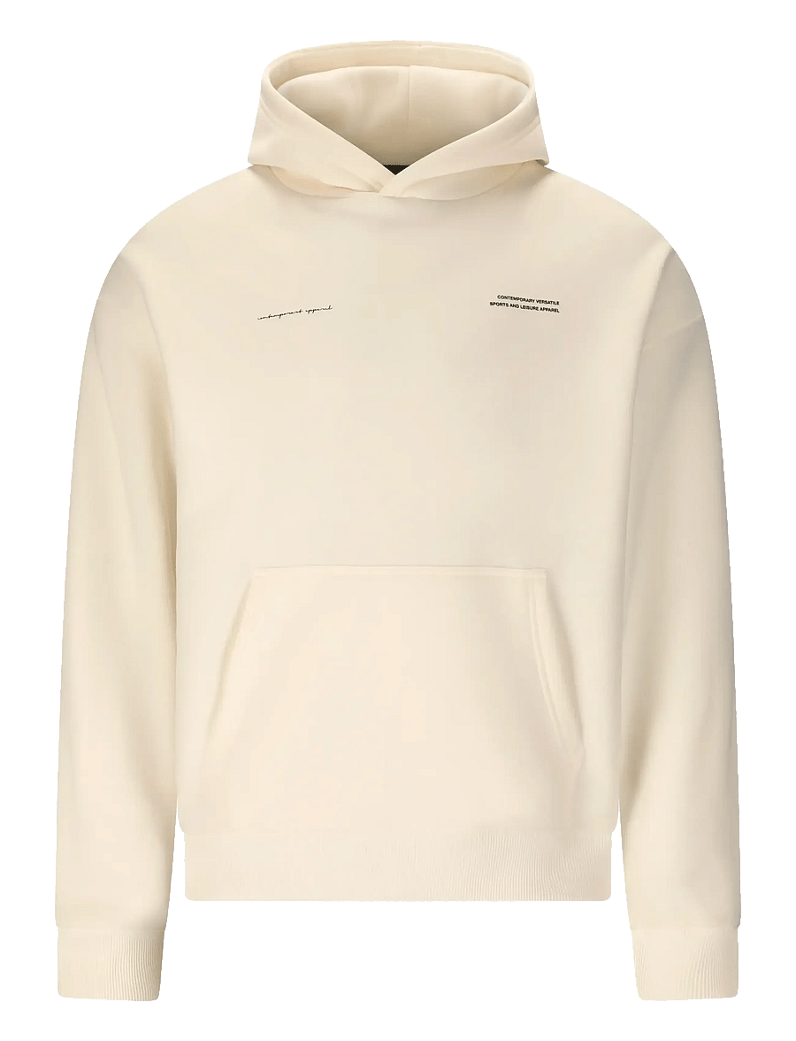 Virtus - Brody M Graphic Hoody - kapuutsiga dressipluusid - egret - 1