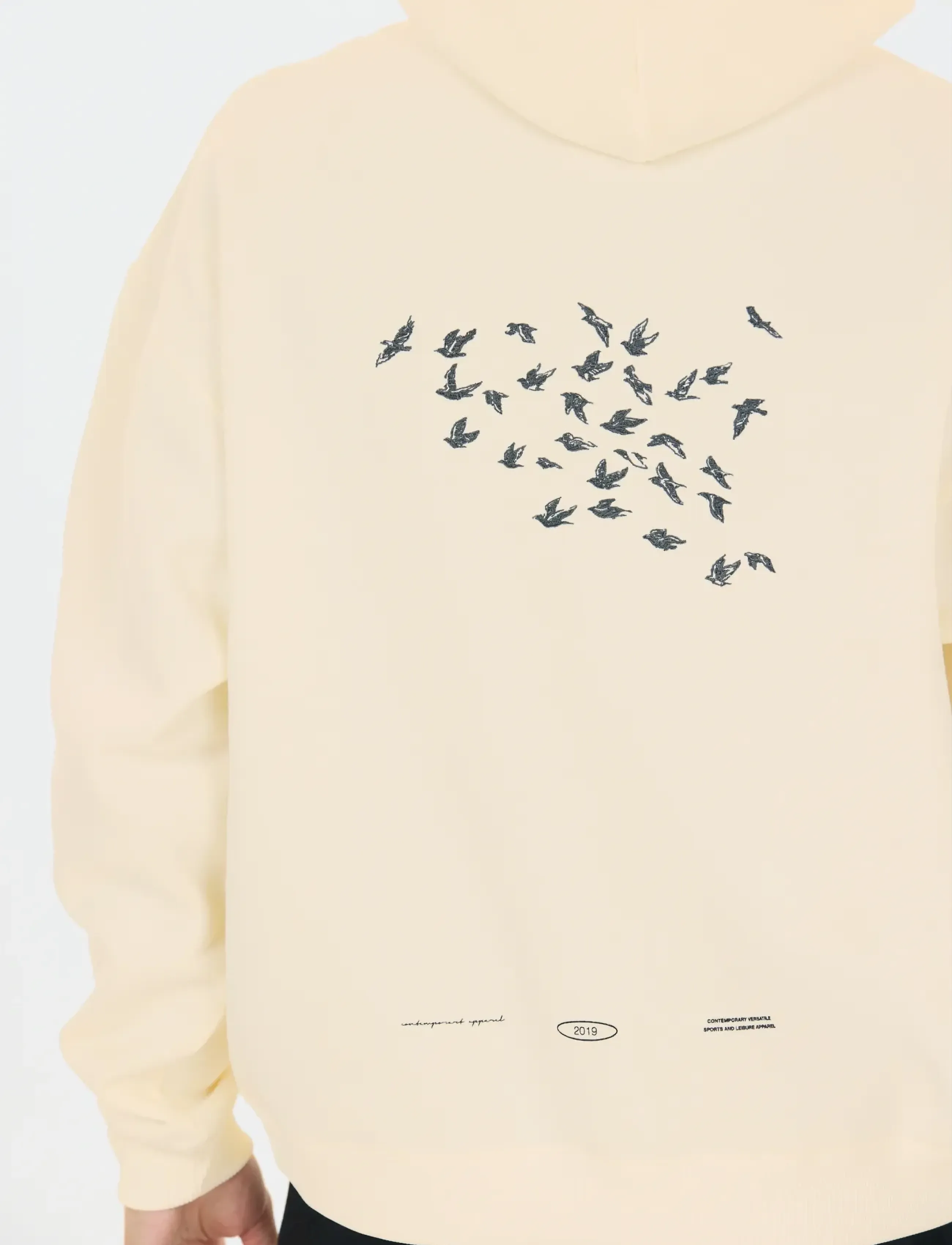 Virtus - Brody M Graphic Hoody - kapuzenpullover - egret - 4