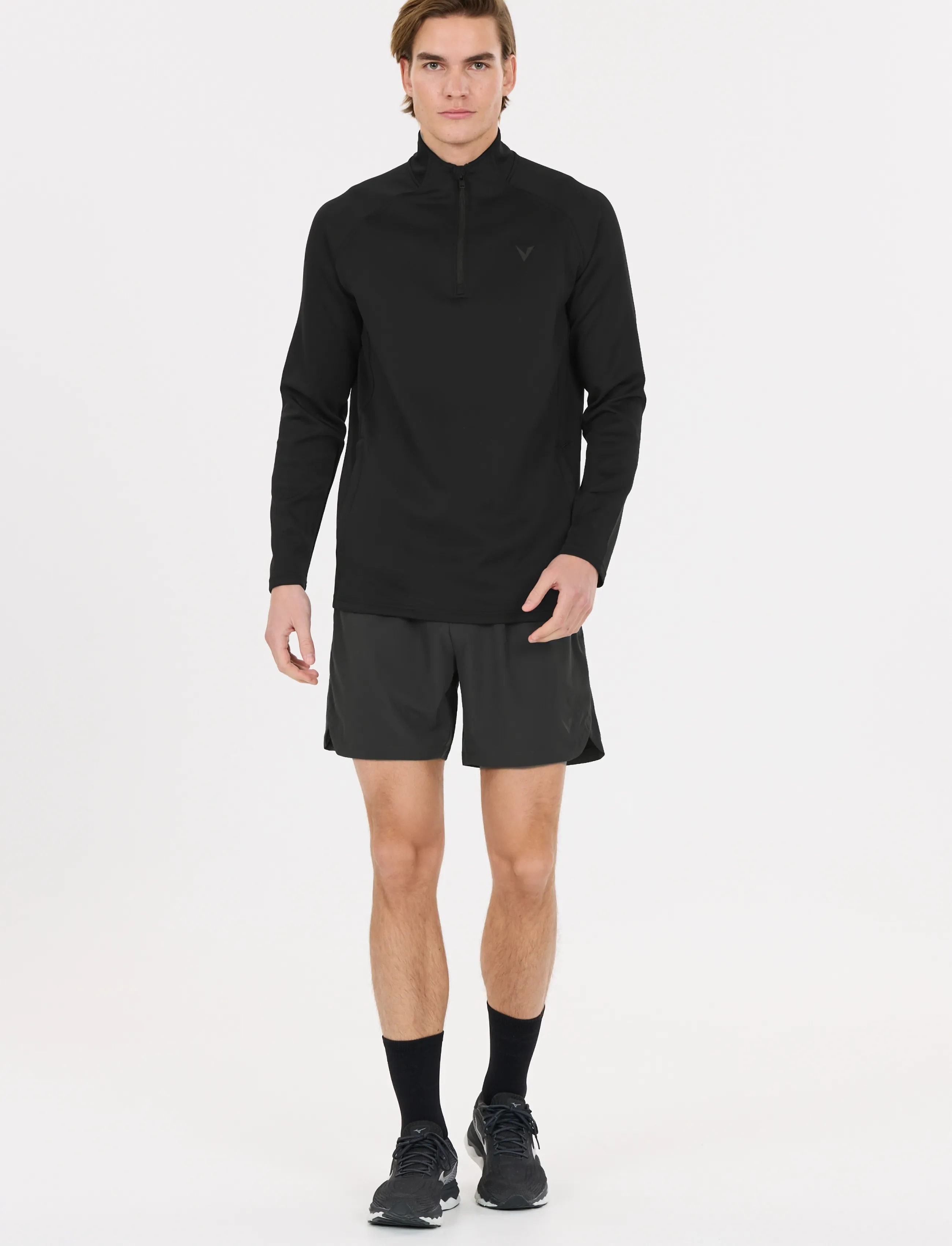 Virtus Josen M Midlayer, S, Black, Sport Fleeces & Midlayers > Sport Midlayers, Herre
