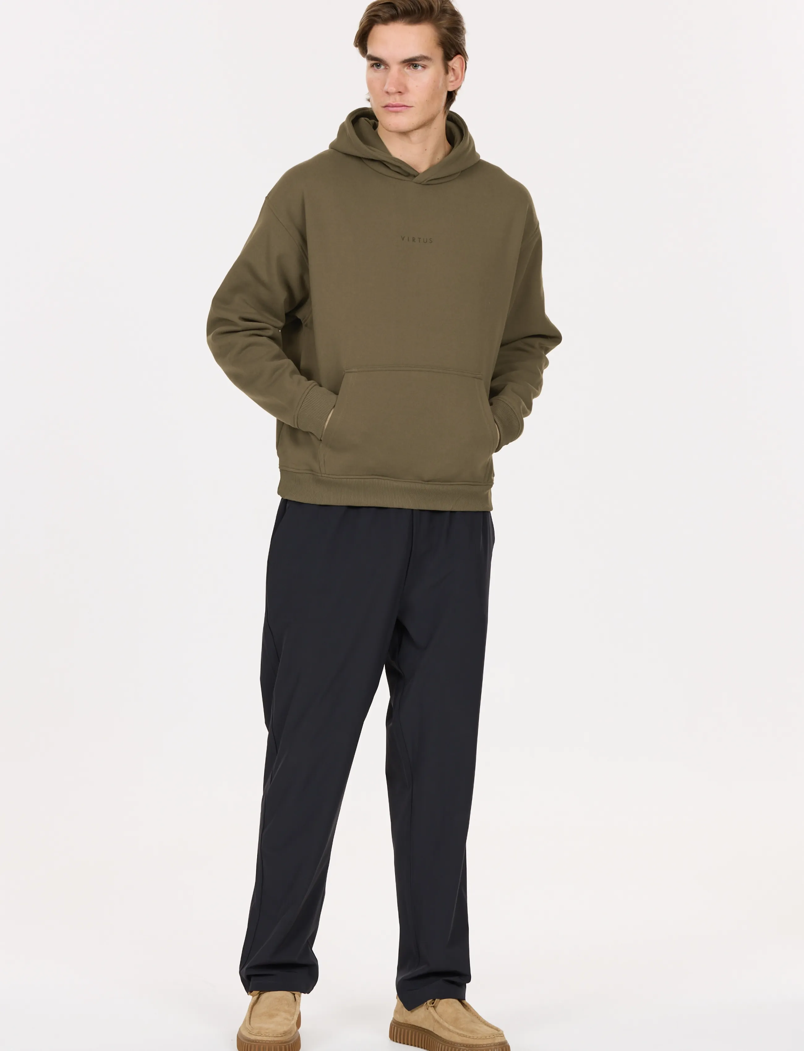 Virtus - Dill M Hoody - kapuutsiga dressipluusid - crocodile - 4