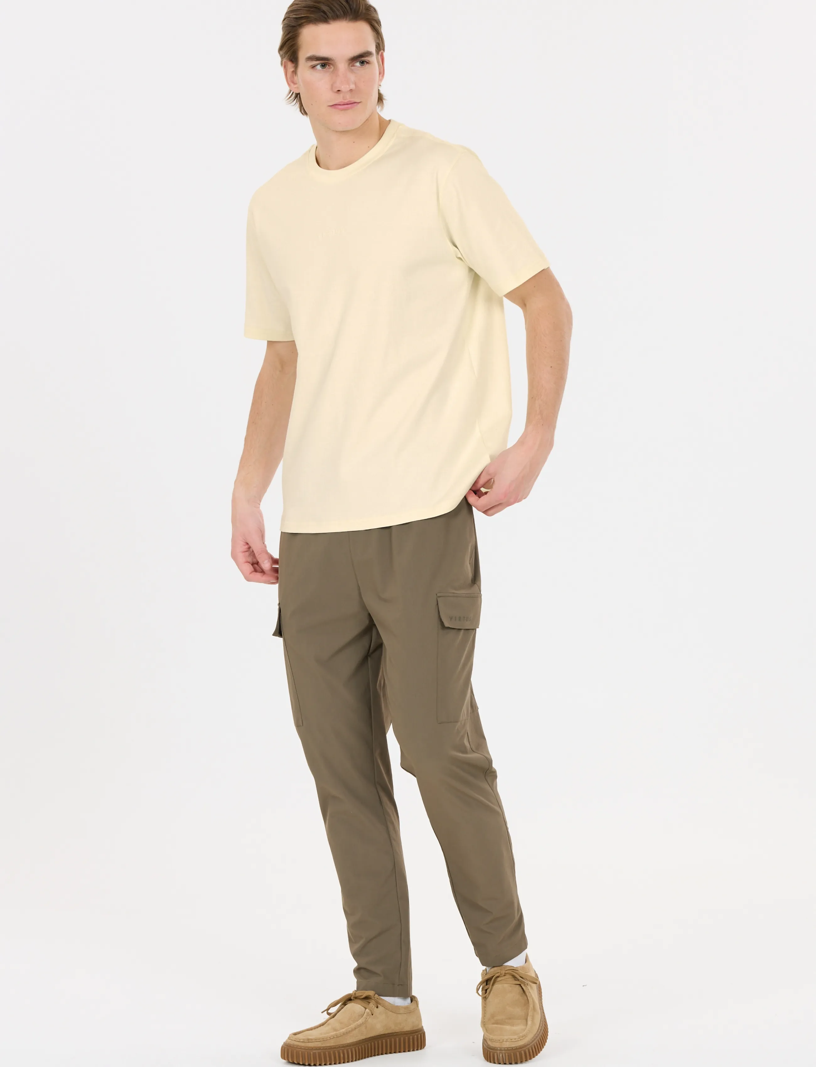 Virtus - Dill M Tee - oberteile & t-shirts - birch - 4