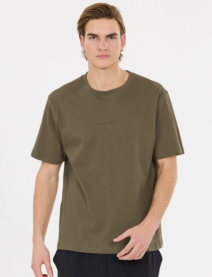 Virtus - Dill M Tee - oberteile & t-shirts - crocodile - 0