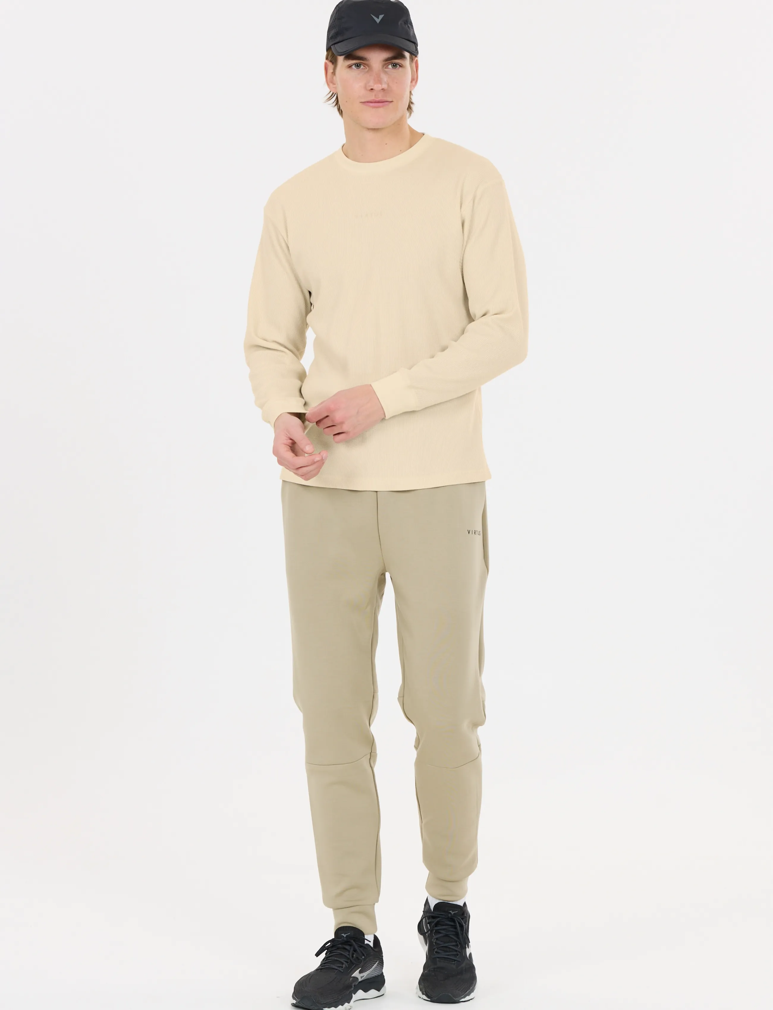 Virtus Hayli M LS Tee - Langärmelige T-Shirts - BIRCH / cream