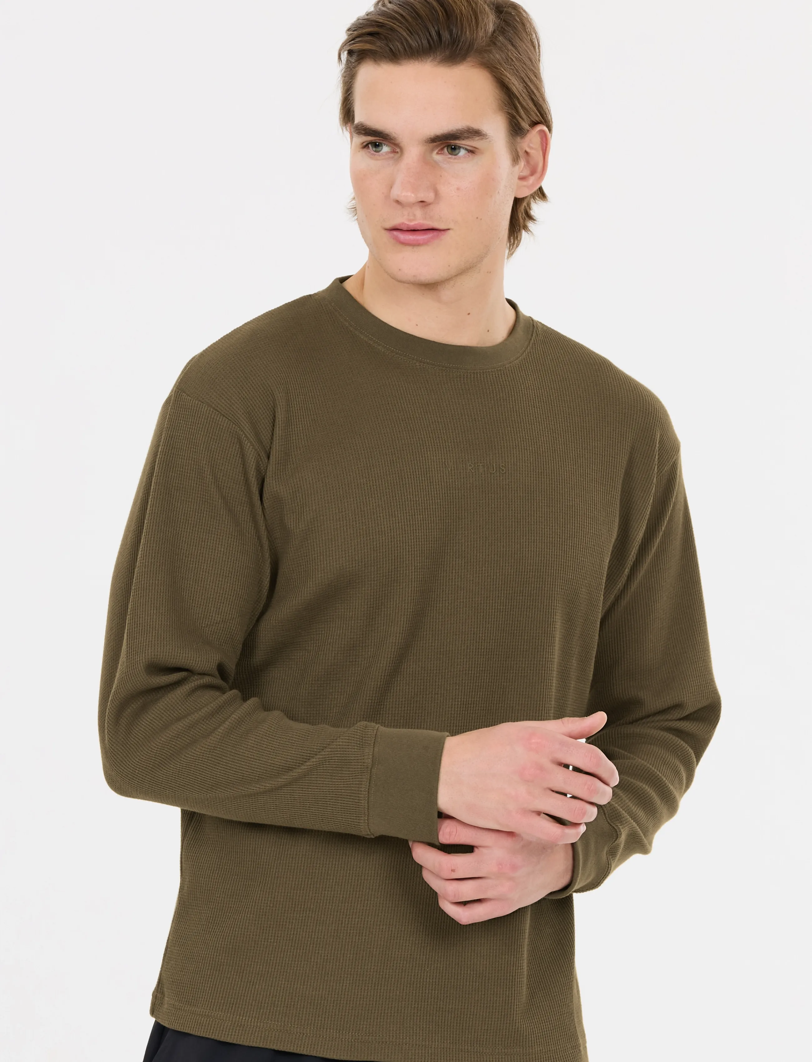 Virtus Hayli M LS Tee - Langärmelige T-Shirts - CROCODILE / khaki/green