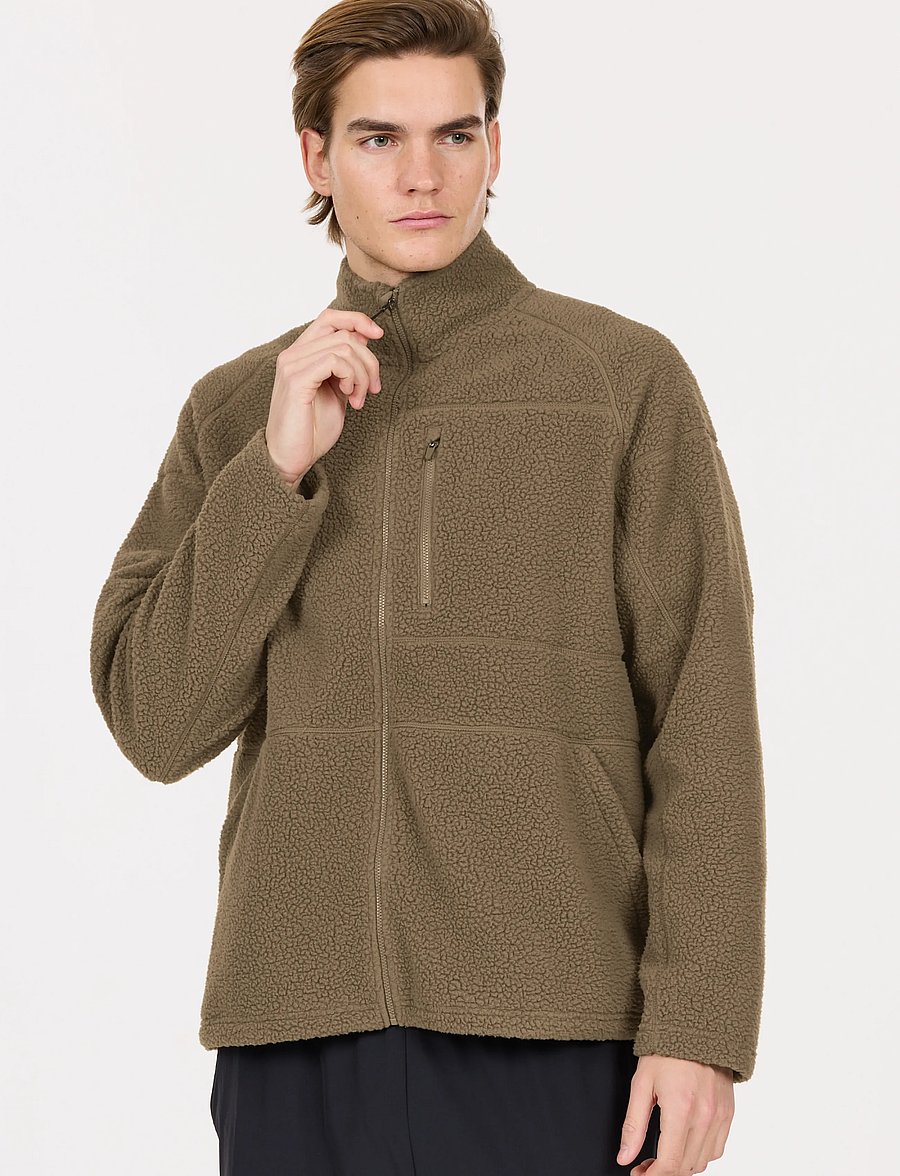Virtus - Danvi M Full Zip Pile Fleece - fleece & midlayer - crocodile - 0