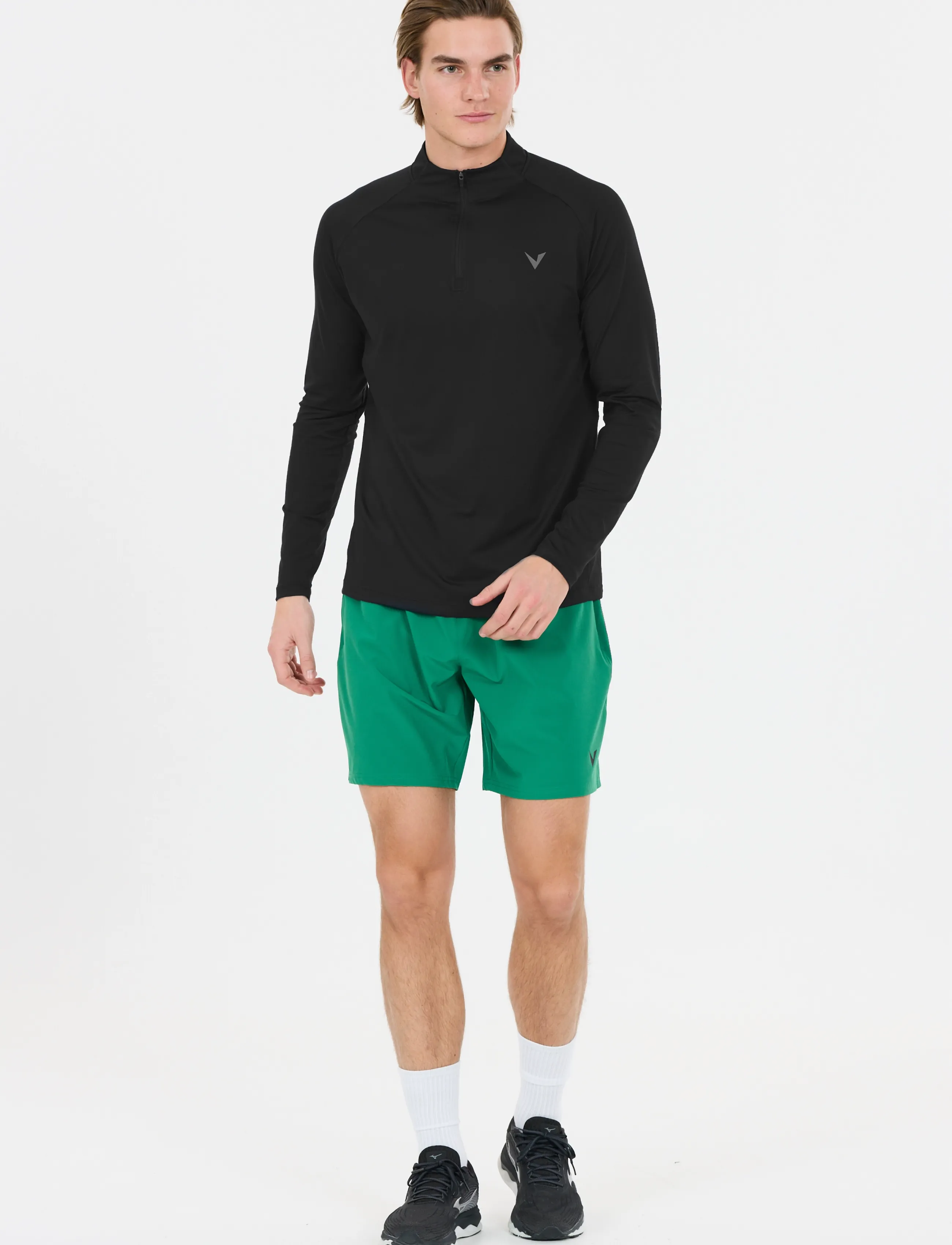 Virtus Ohioen M Midlayer, Halv-Zip Midlayer, Sort, Str: S