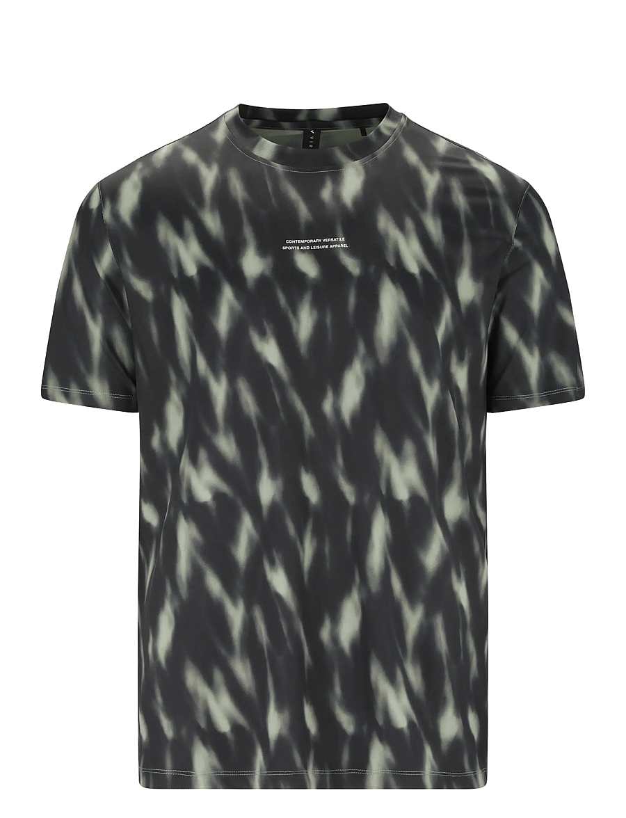 Virtus - Altoni M AOP Tee - oberteile & t-shirts - green northern lights - 1