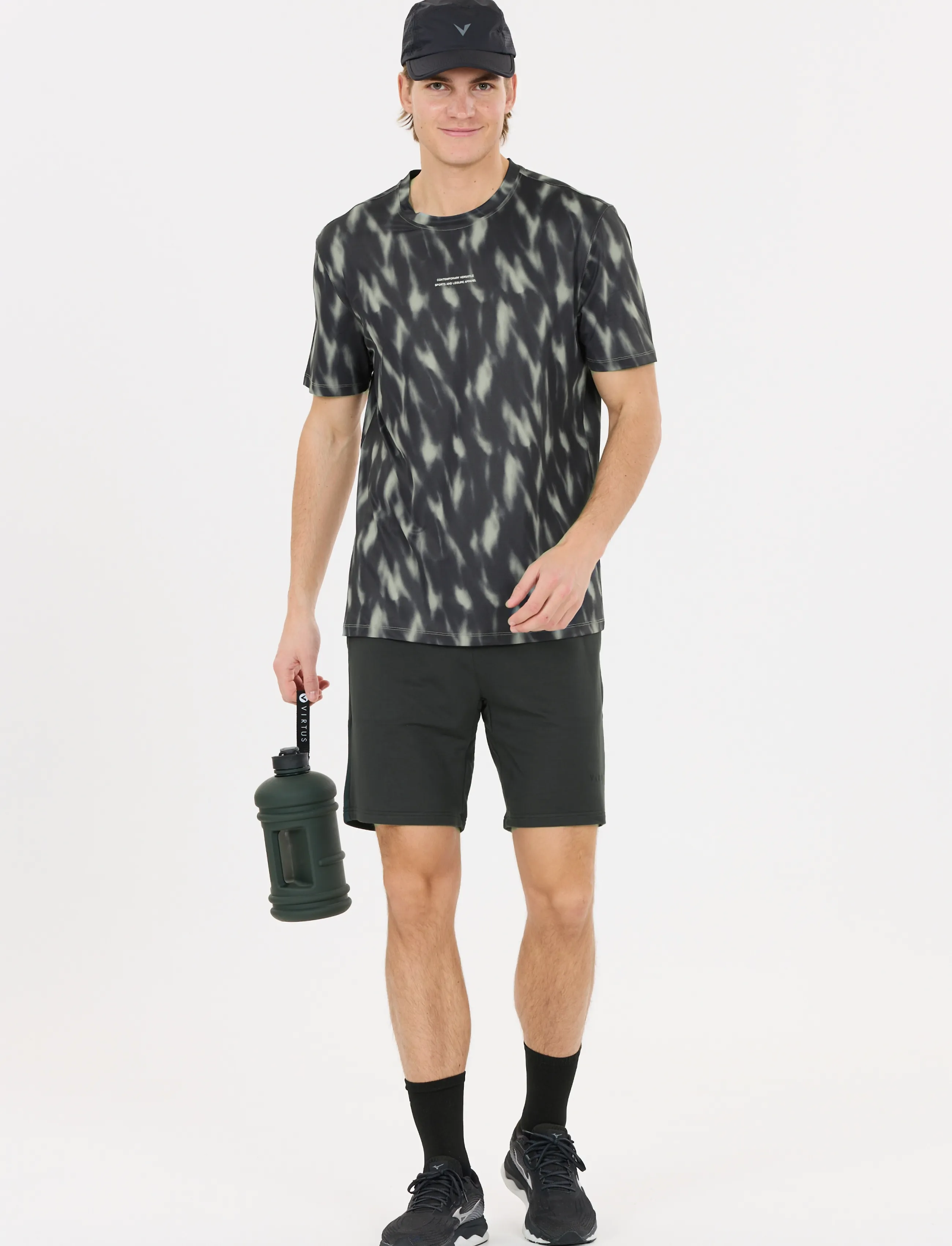 Virtus - Altoni M AOP Tee - green northern lights - 4