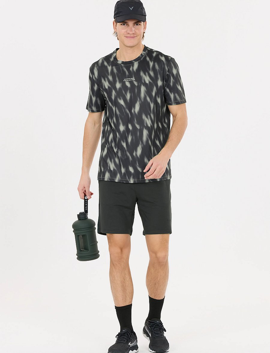 Virtus - Altoni M AOP Tee - oberteile & t-shirts - green northern lights - 4