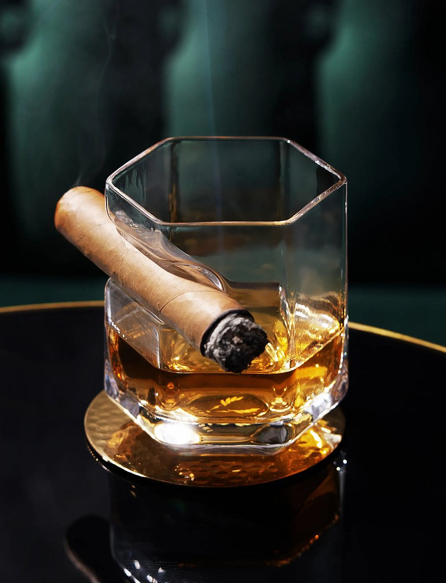 Viski - Raye Crystal Cigar Glass Viski® - transparent - 0