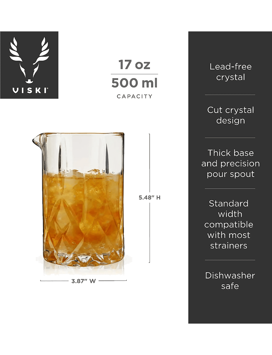 Viski - Admiral Crystal Mixing Glass Viski® - transparent - 2