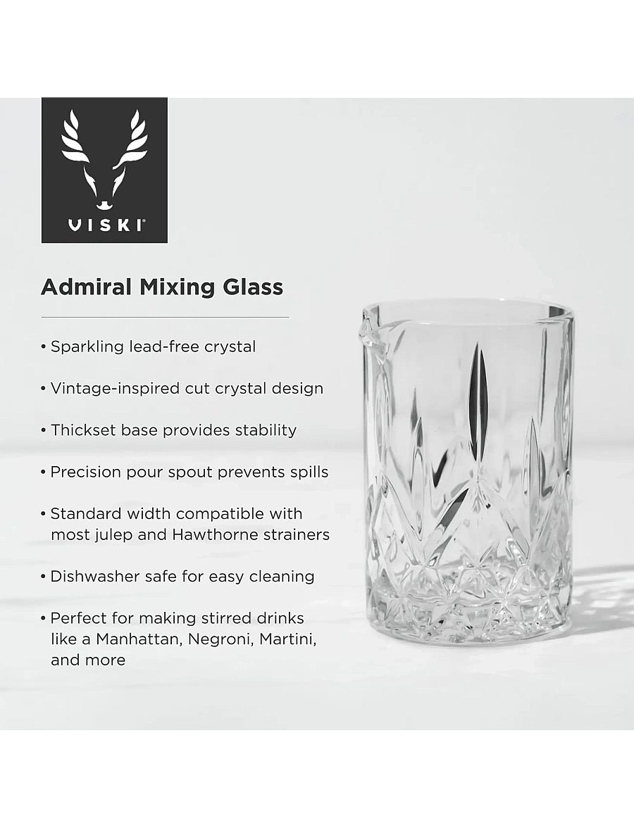 Viski - Admiral Crystal Mixing Glass Viski® - transparent - 3