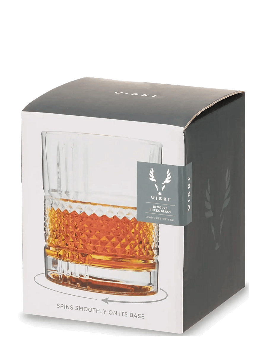 Viski - Revolve Crystal Spinning Rocks Glass Viski® - whiskey- & cognacgläser und schwenker - transparent - 5