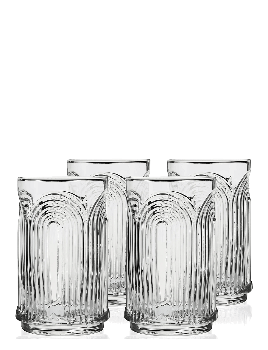 Viski - Deco Beau Crystal Highball Glasses Viski® - transparent - 1