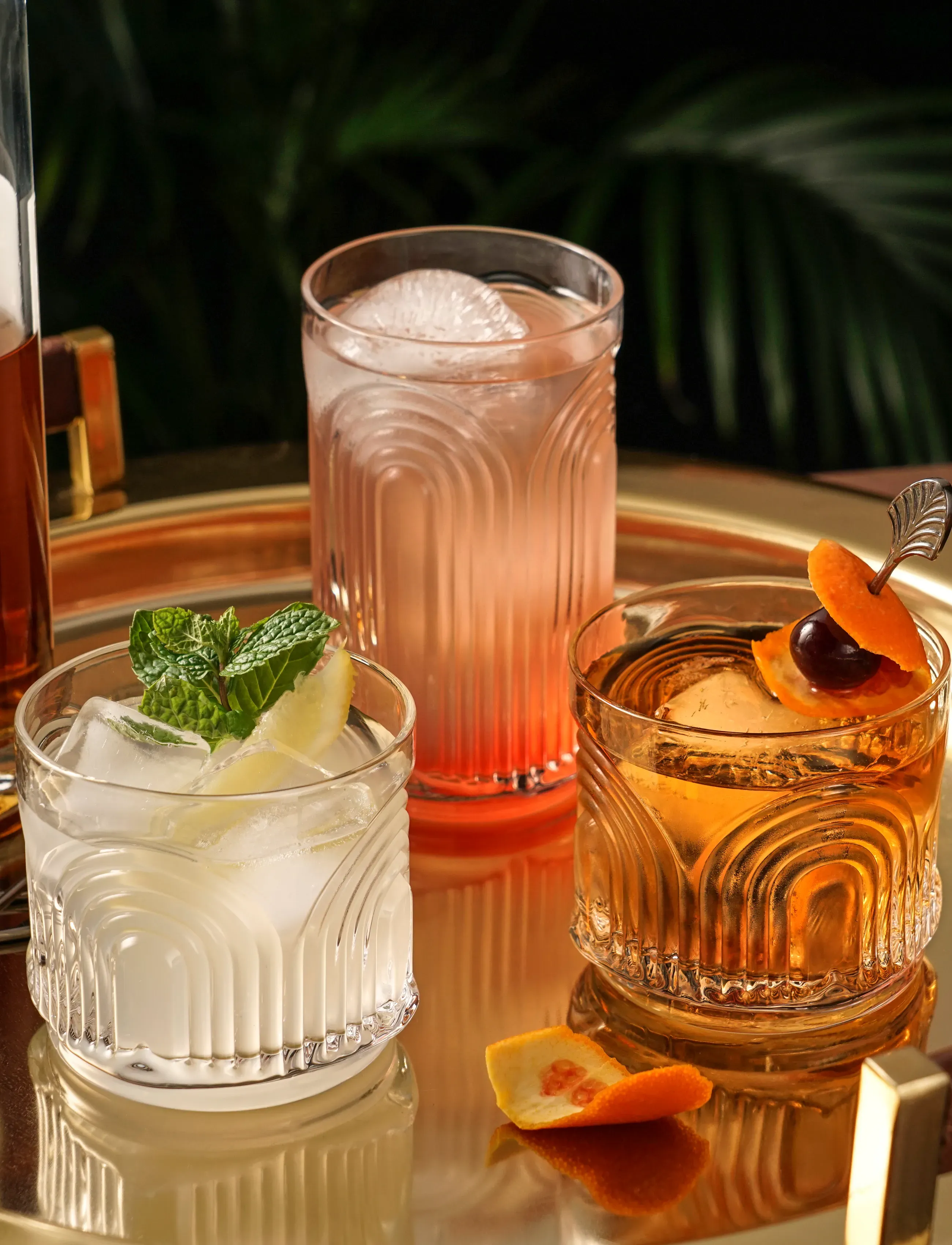 Viski Deco Beau Crystal Highball Glasses Viski® - Konfirmation - TRANSPARENT / clear