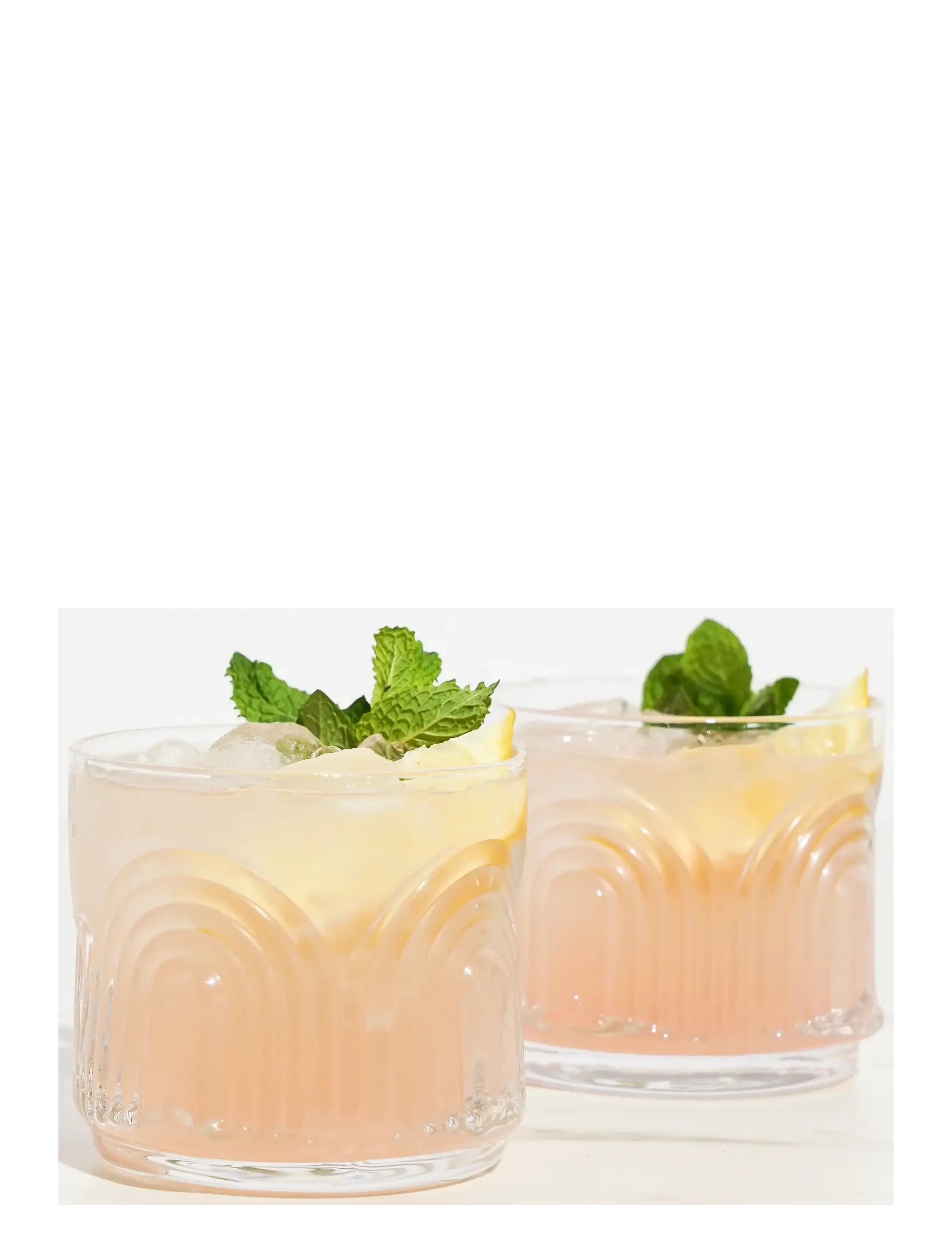 Viski - Deco Beau Crystal Lowball Tumblers Viski® - transparent - 2