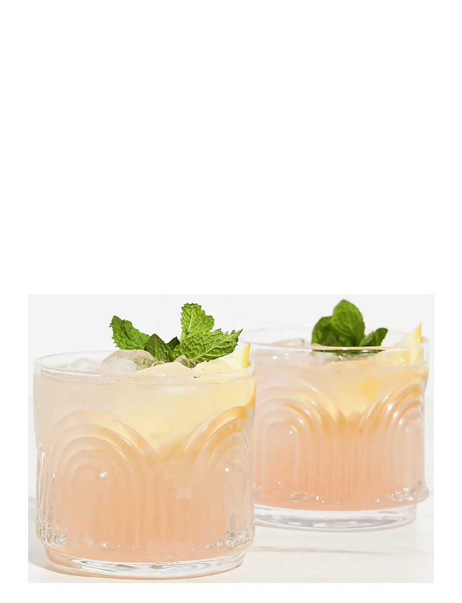 Viski - Deco Beau Crystal Lowball Tumblers Viski® - transparent - 2