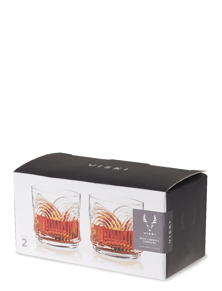Viski - Deco Beau Crystal Lowball Tumblers Viski® - transparent - 5