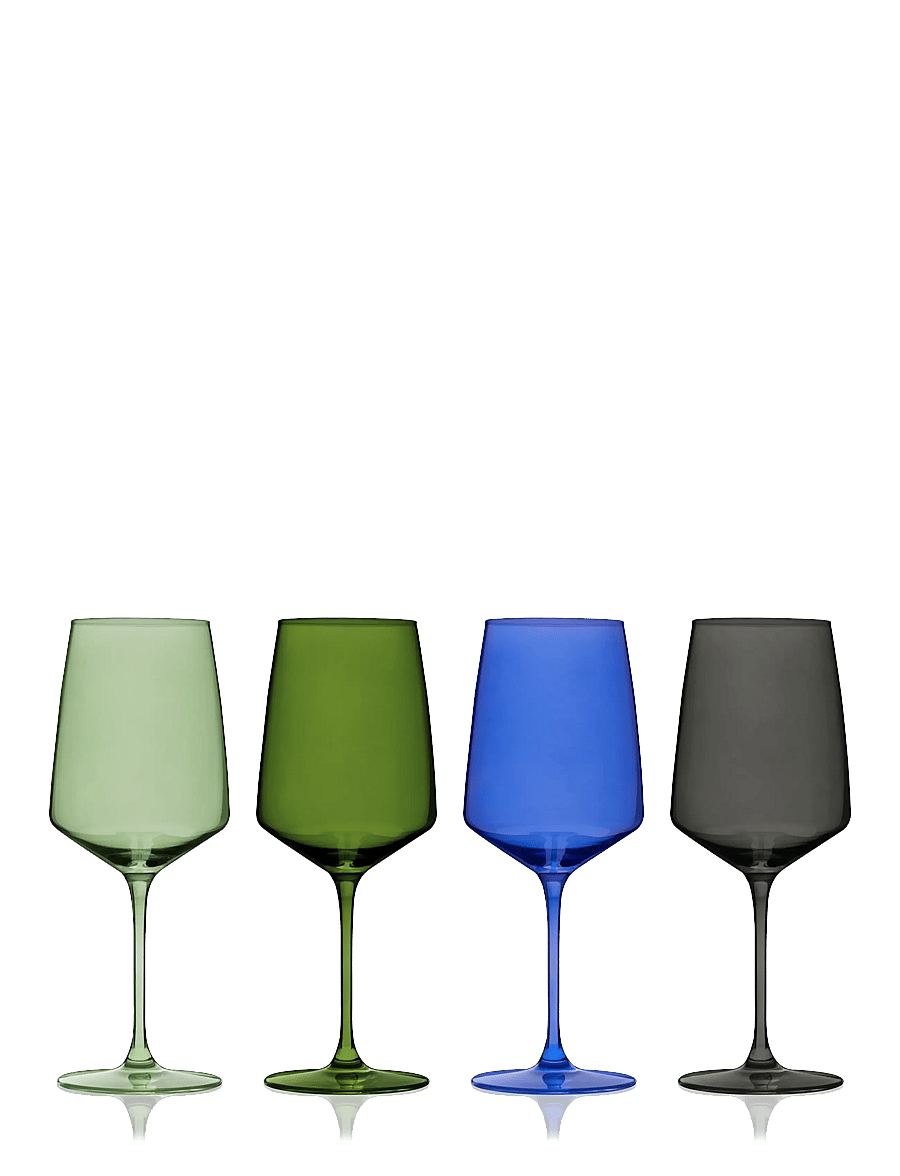 Viski - Reserve Nouveau Crystal Wine Glasses in Seaside Viski® - seaside - 1