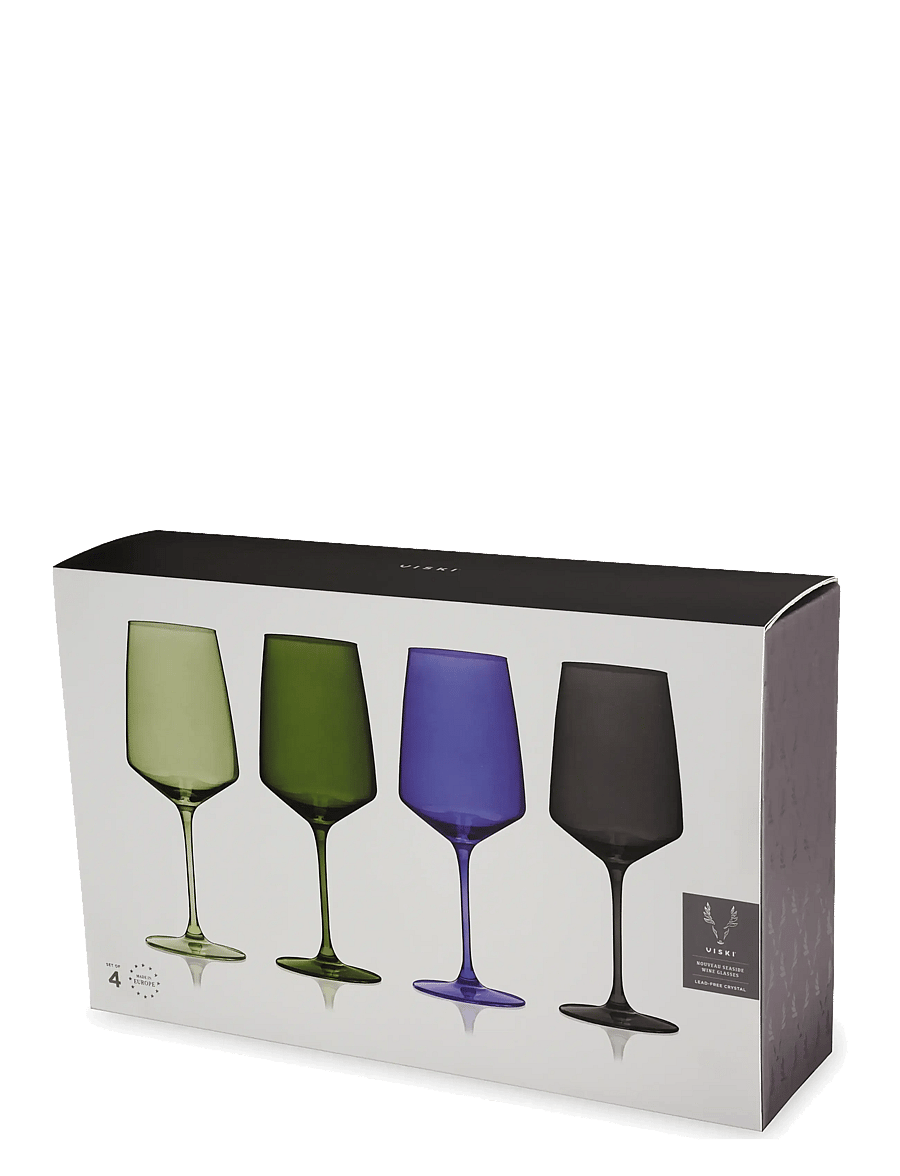 Viski - Reserve Nouveau Crystal Wine Glasses in Seaside Viski® - seaside - 5