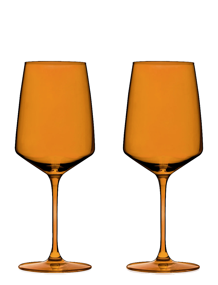 Viski - Reserve Nouveau Crystal Wine Glasses in Amber Viski® - weißweingläser - amber - 0