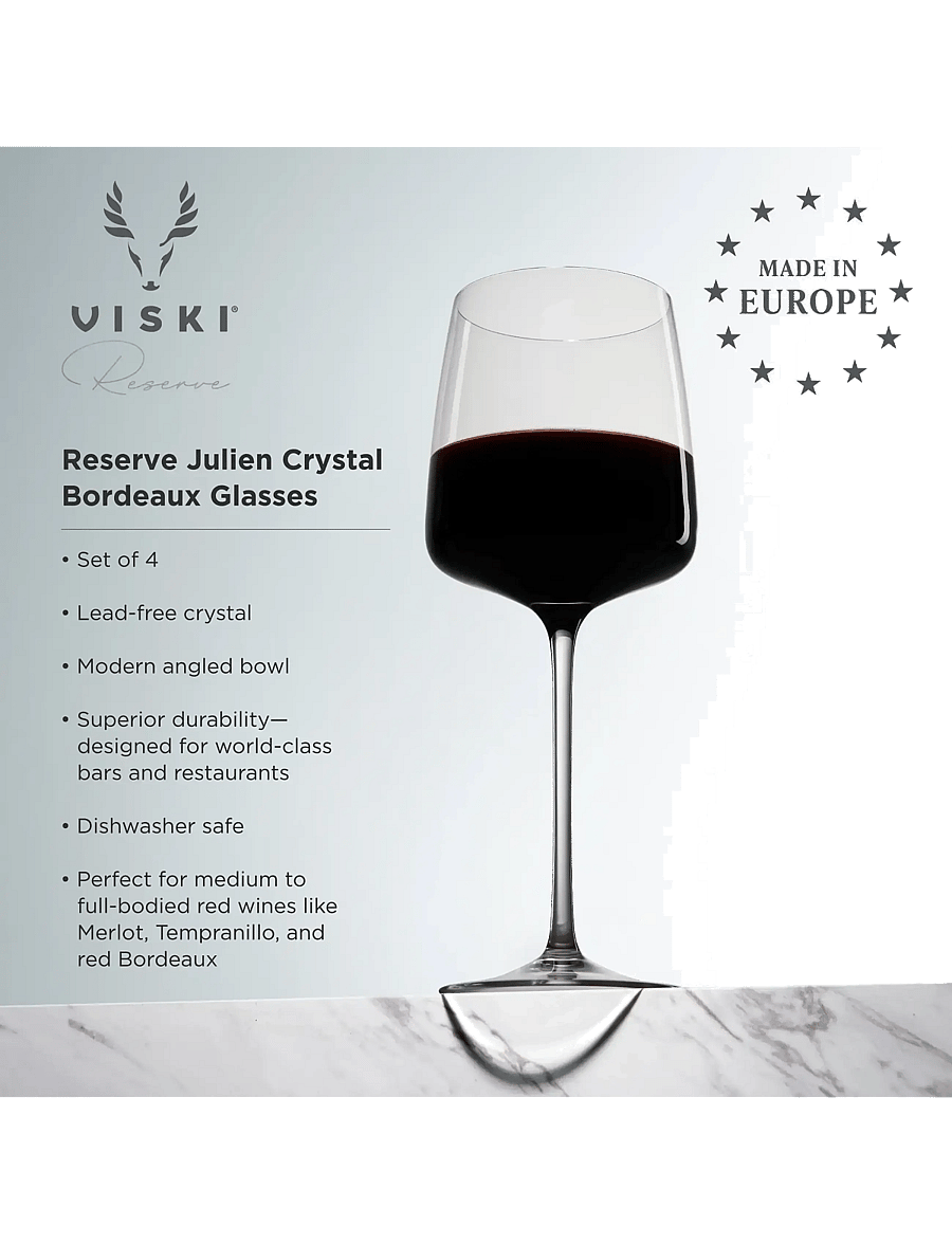 Viski - Reserve Julien Crystal Bordeaux Glasses Viski® - transparent - 3