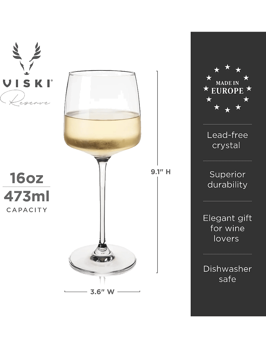 Viski - Reserve Julien Crystal Chardonnay Glasses Viski® - transparent - 3