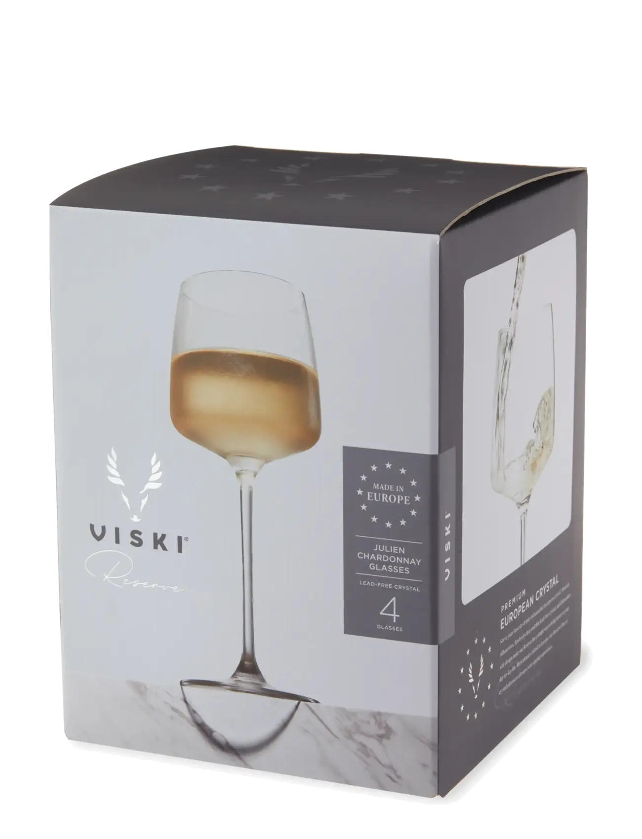 Viski - Reserve Julien Crystal Chardonnay Glasses Viski® - transparent - 4