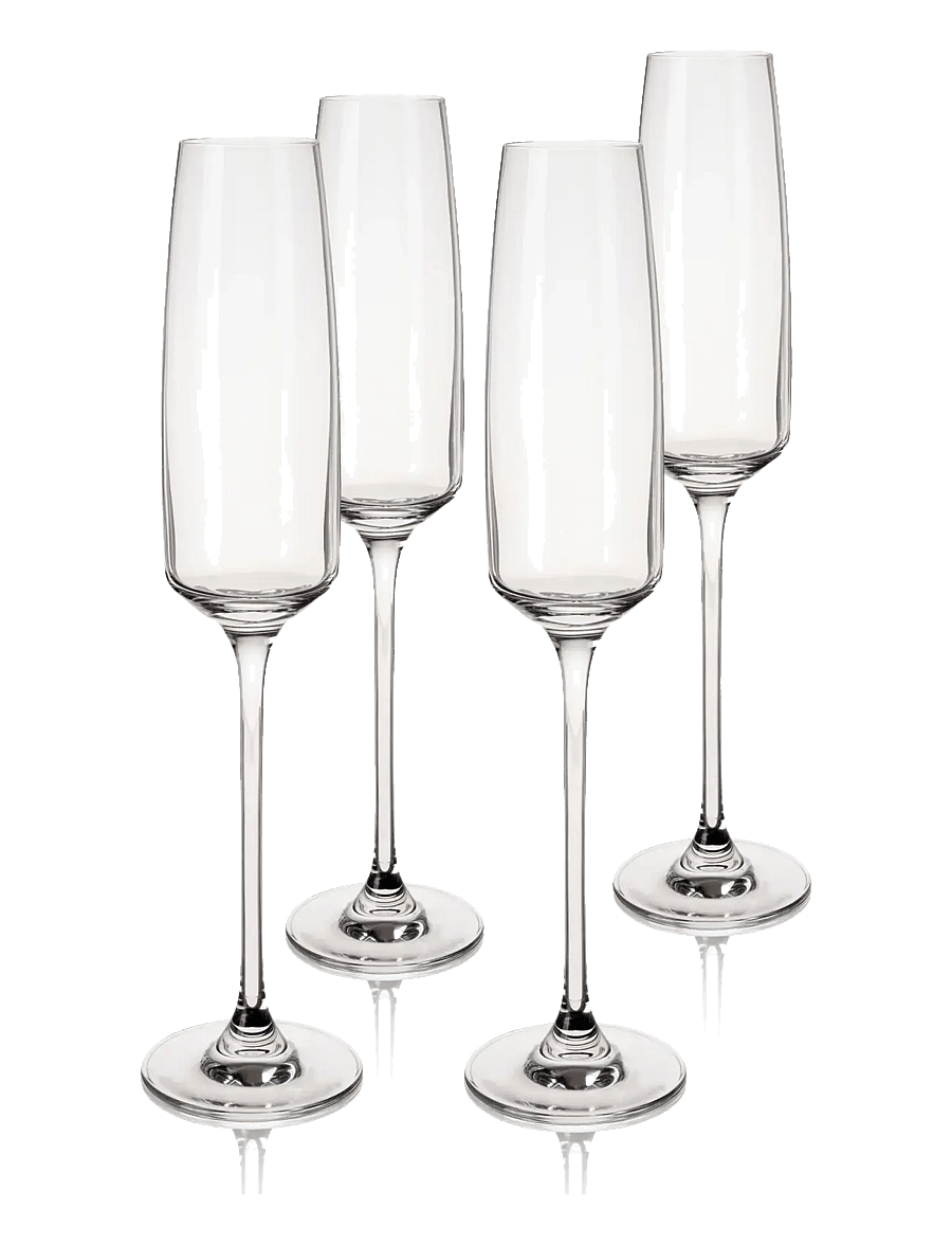 Viski - Reserve Julien Crystal Champagne Flute Glasses Viski® - transparent - 1
