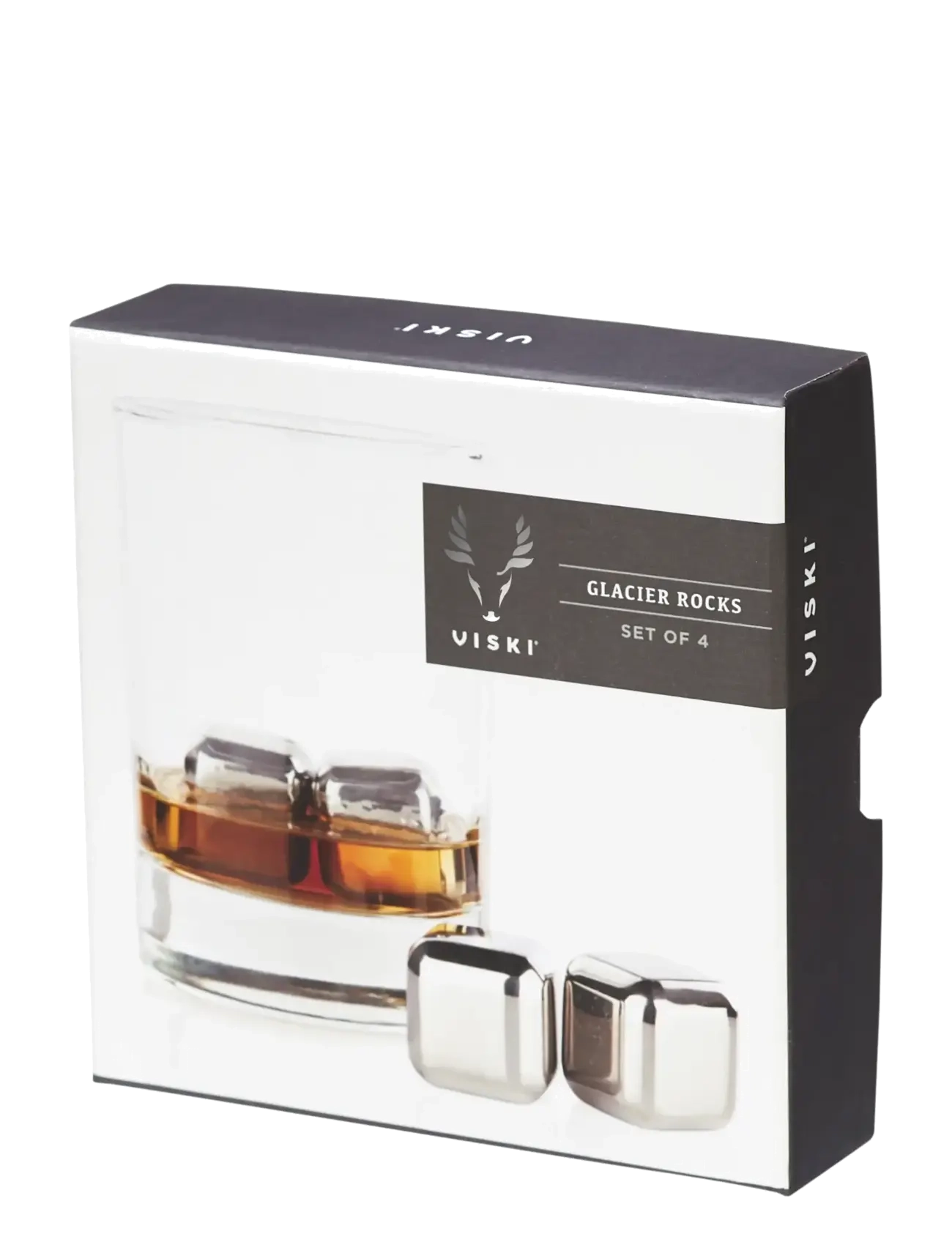 Viski - Glacier Rocks® Small Stainless Steel Cubes Viski® - steel - 5