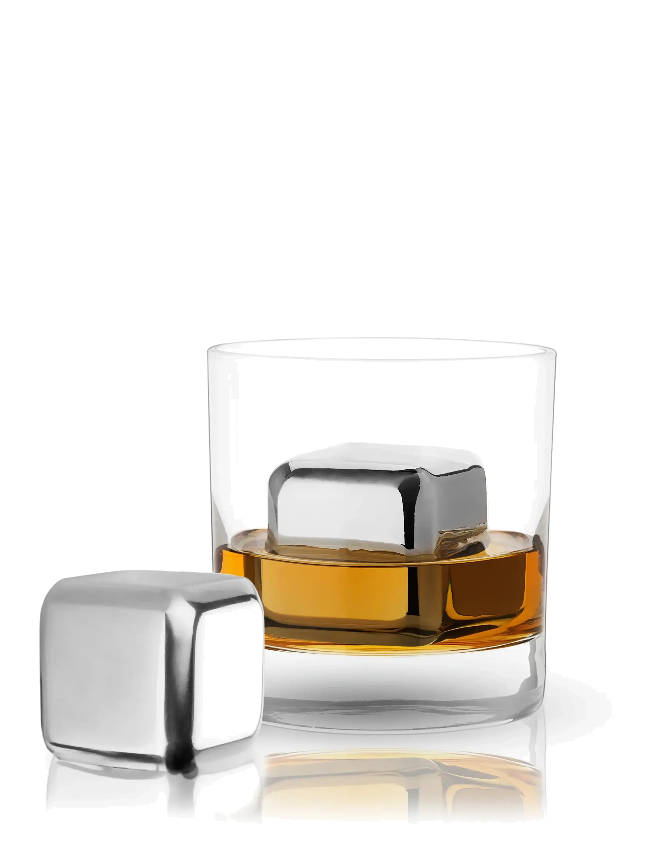 Viski - Glacier Rocks® Large Stainless Steel Cubes Viski® - steel - 3
