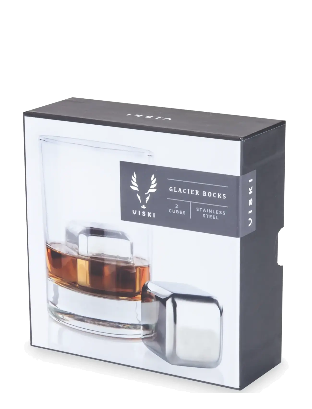 Viski - Glacier Rocks® Large Stainless Steel Cubes Viski® - steel - 4