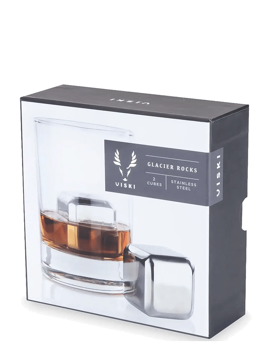 Viski - Glacier Rocks® Large Stainless Steel Cubes Viski® - steel - 4