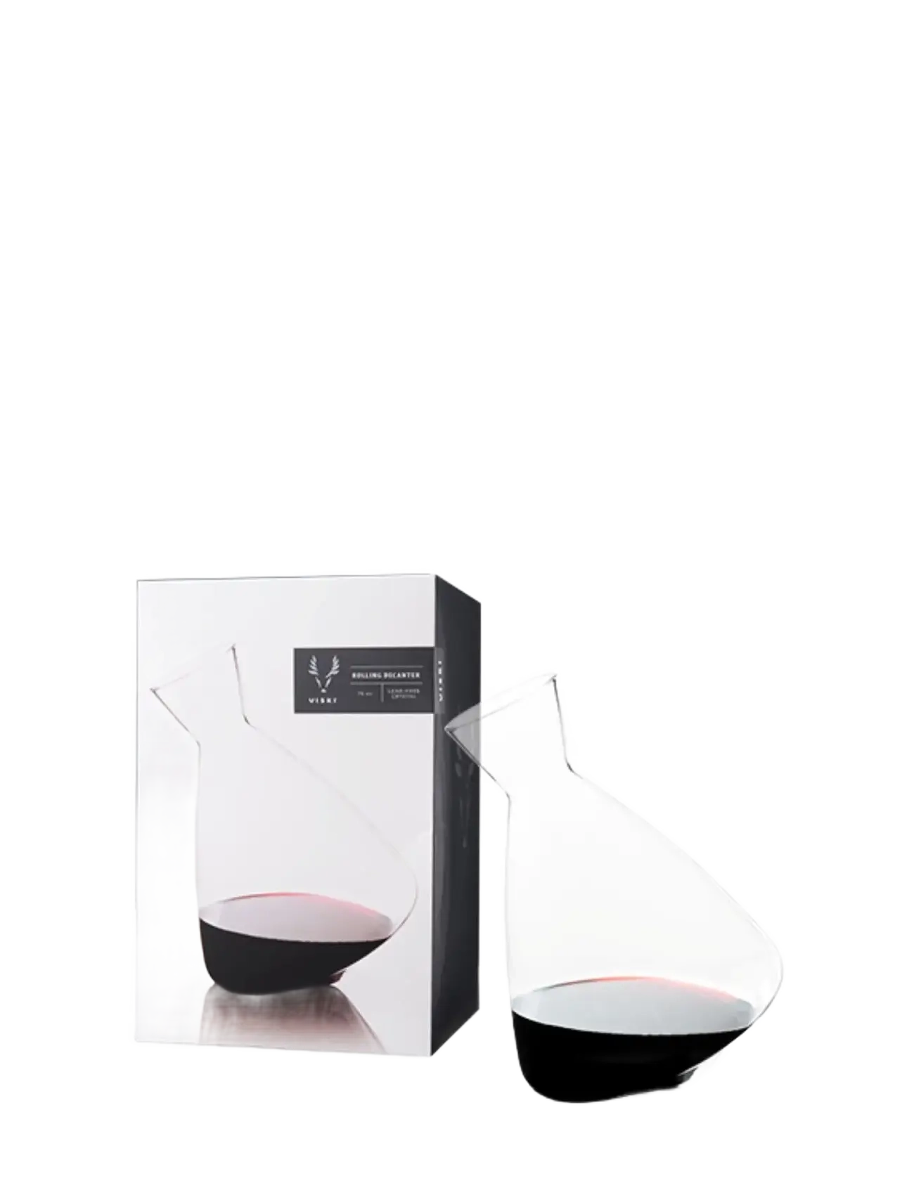 Viski - Rolling Crystal Wine Decanter Viski® - vyno grafinai ir dekanteriai - transparent - 5