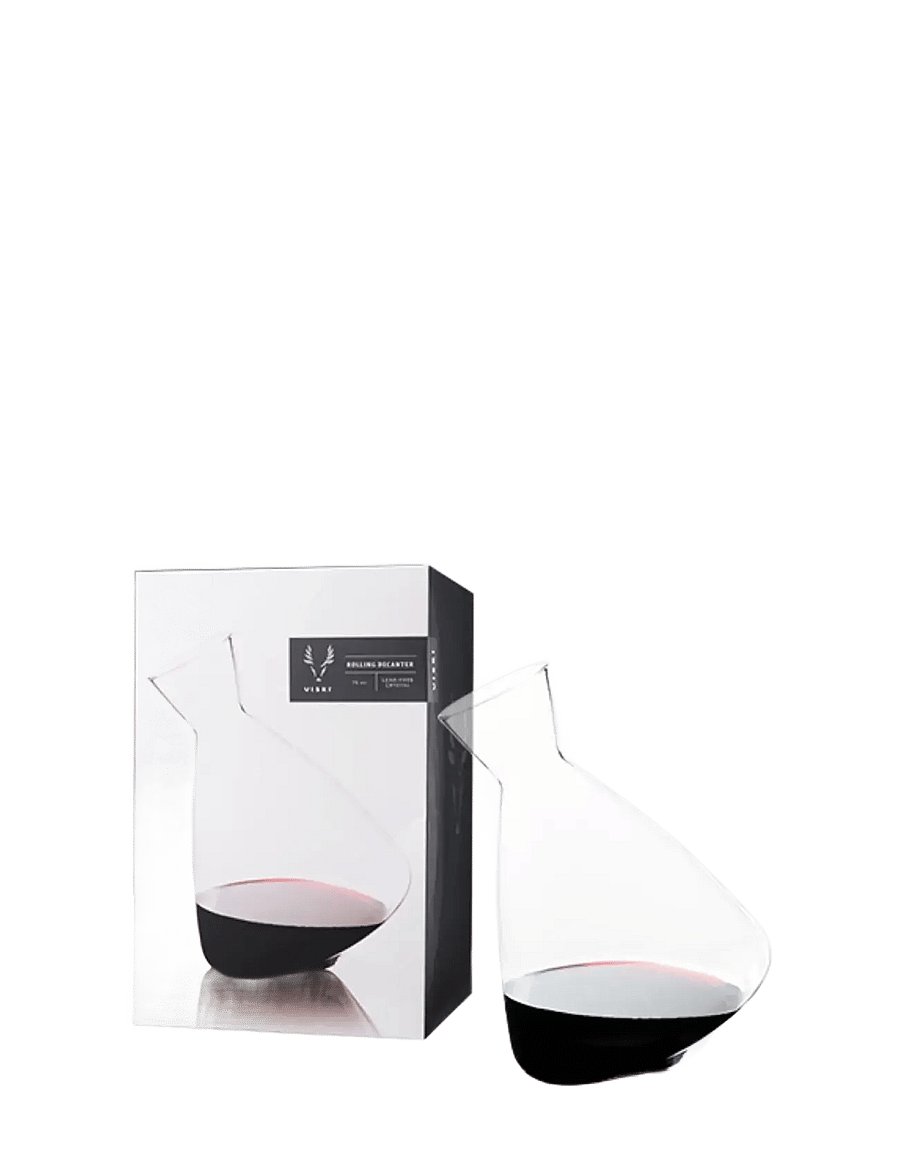 Viski - Rolling Crystal Wine Decanter Viski® - vyno grafinai ir dekanteriai - transparent - 5