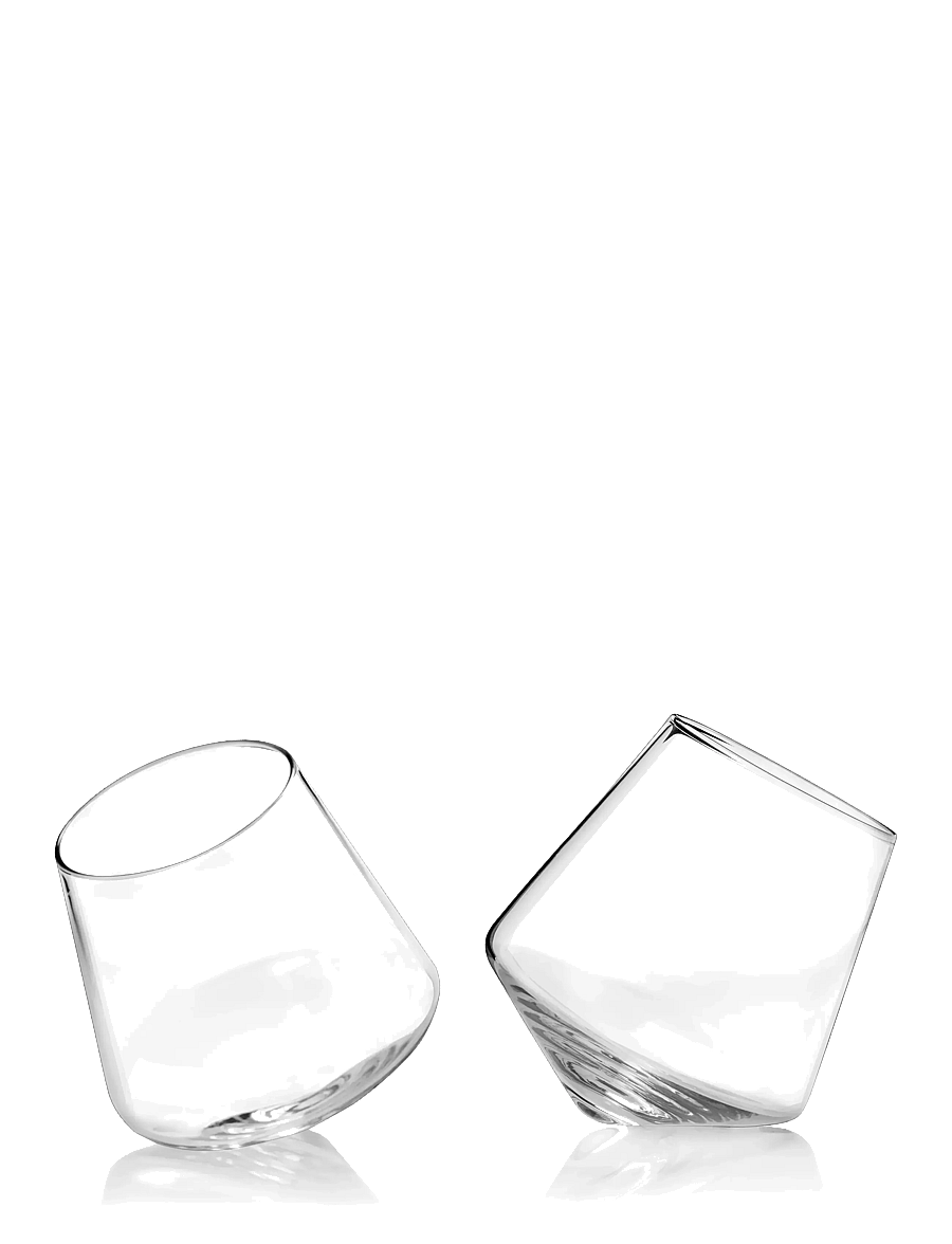 Viski - Rolling Crystal Wine Glasses Viski® - transparent - 1