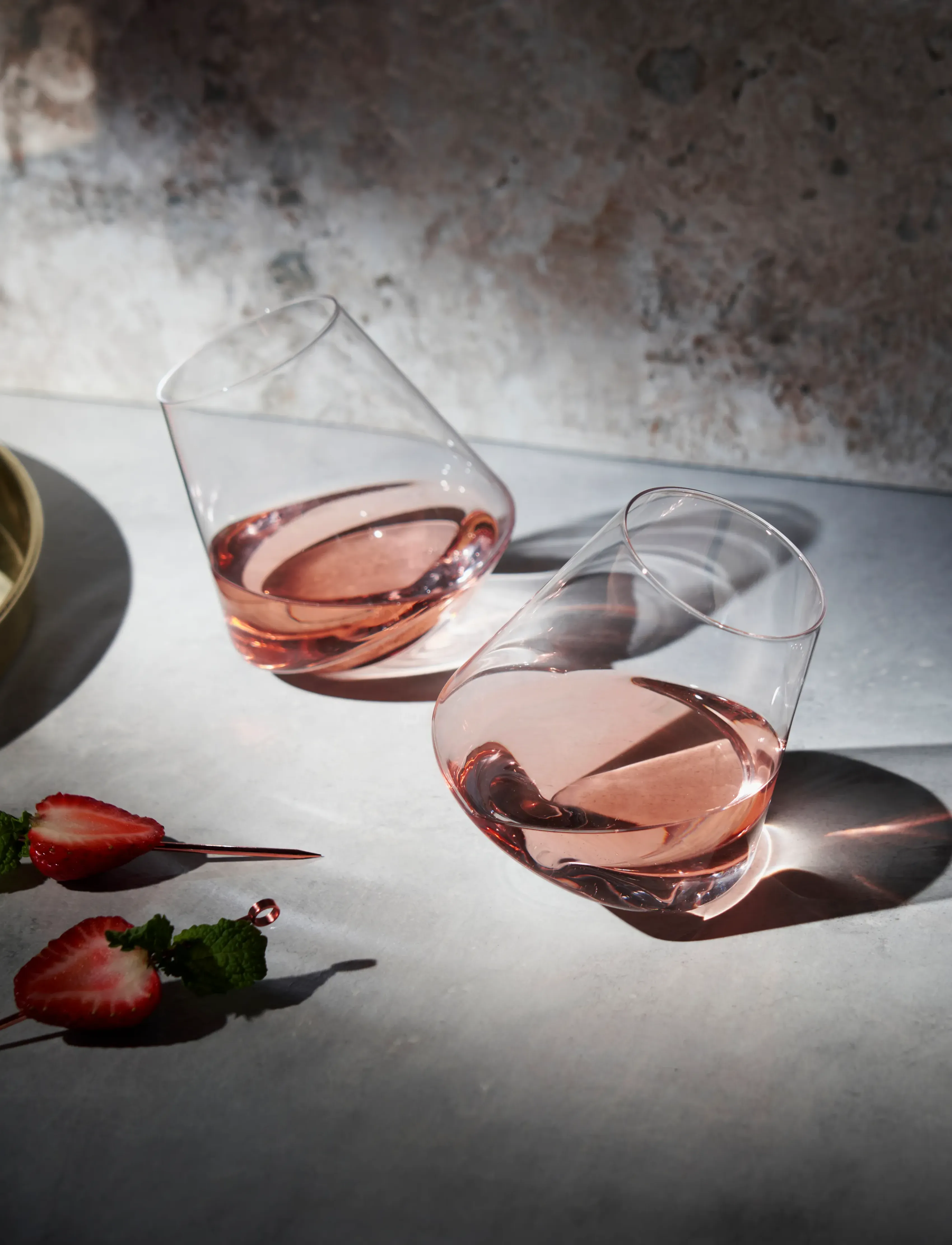 Viski - Rolling Crystal Wine Glasses Viski® - rödvinsglas - transparent - 0