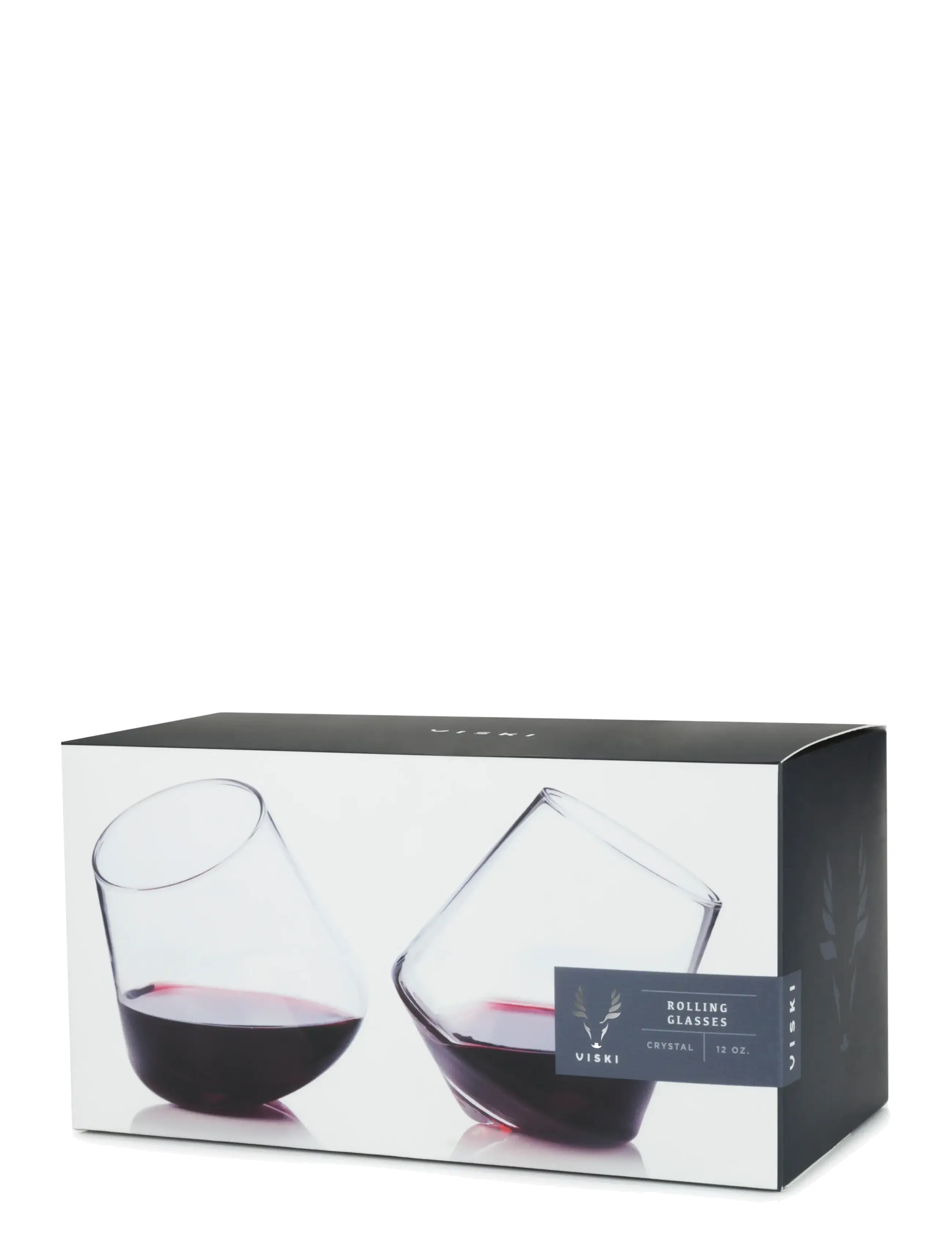 Viski - Rolling Crystal Wine Glasses Viski® - rödvinsglas - transparent - 5