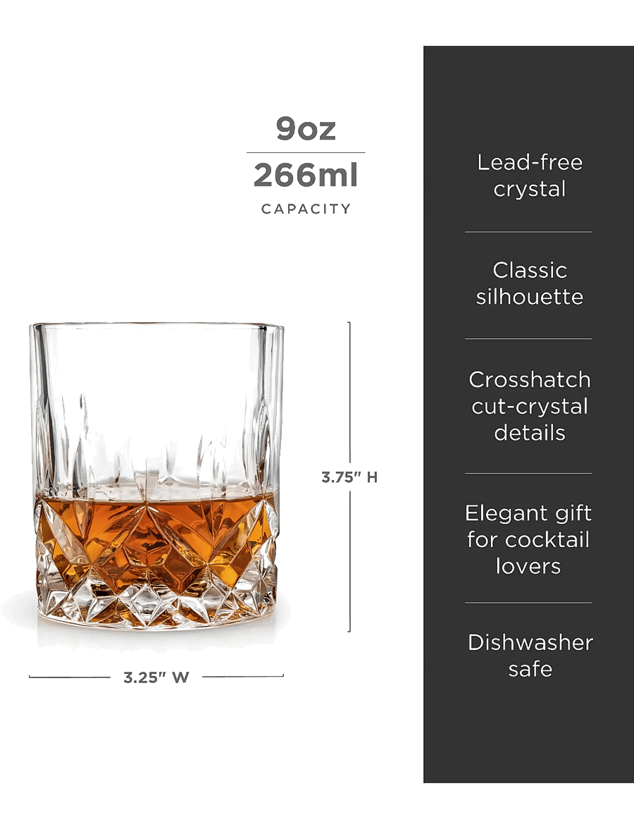 Viski - Admiral™ Crystal Rocks Glasses Viski® - transparent - 3